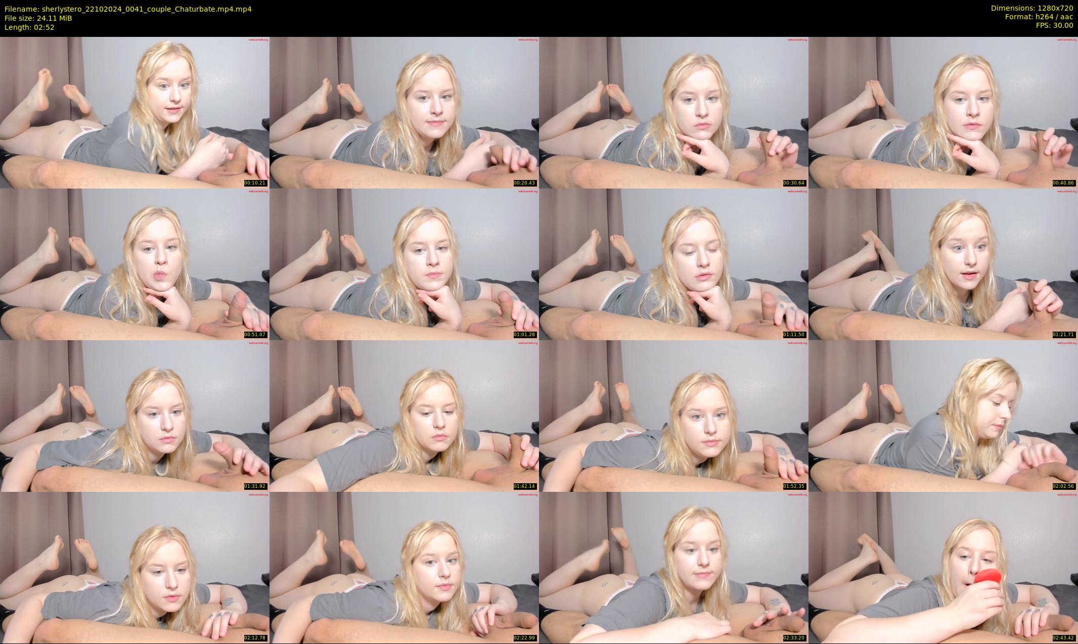 sherlystero — 3 minute Chaturbate couple cam show recording, 720p, Oct 22, 2024