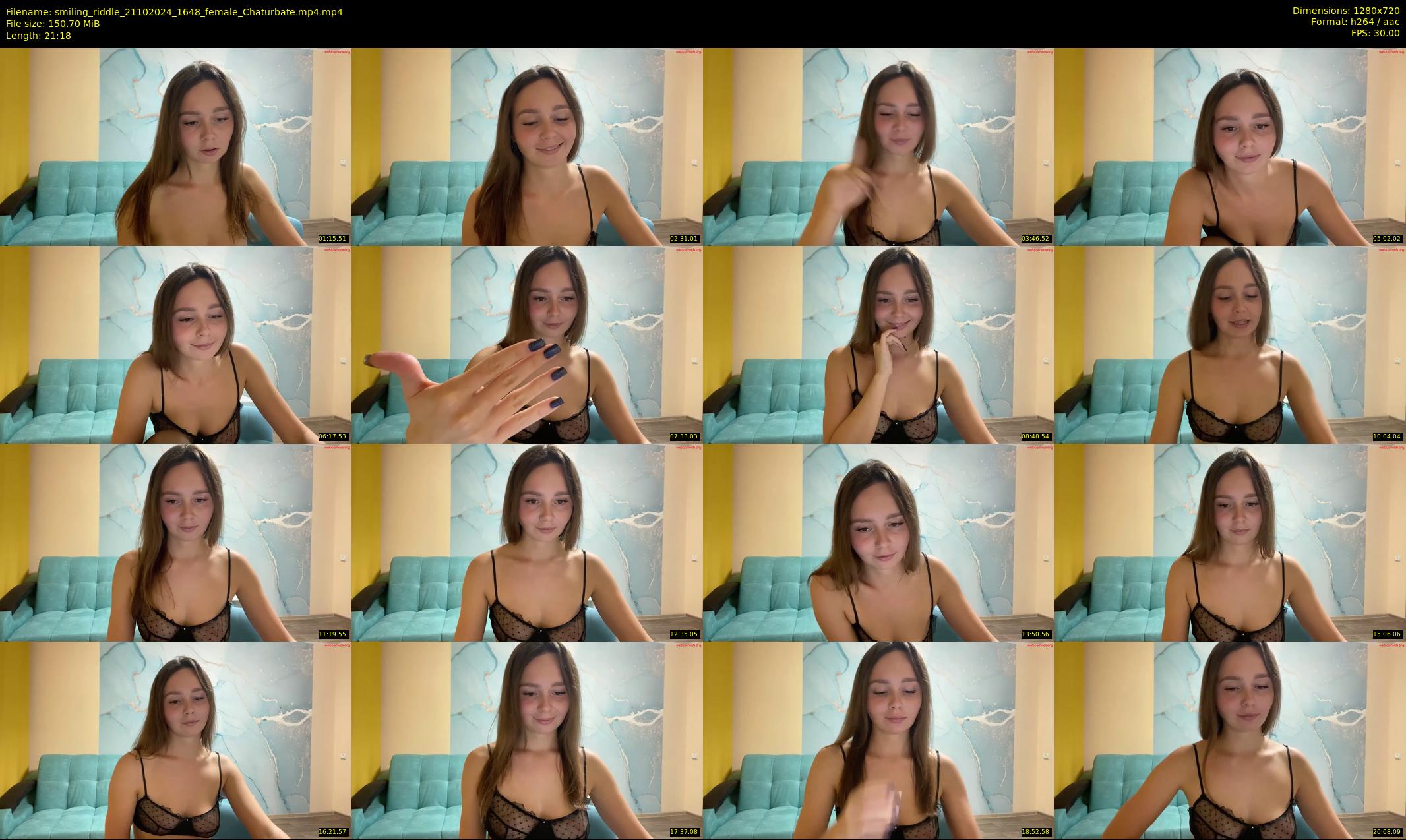 smiling_riddle — 22 minute Chaturbate female cam show recording, 720p, Oct 21, 2024