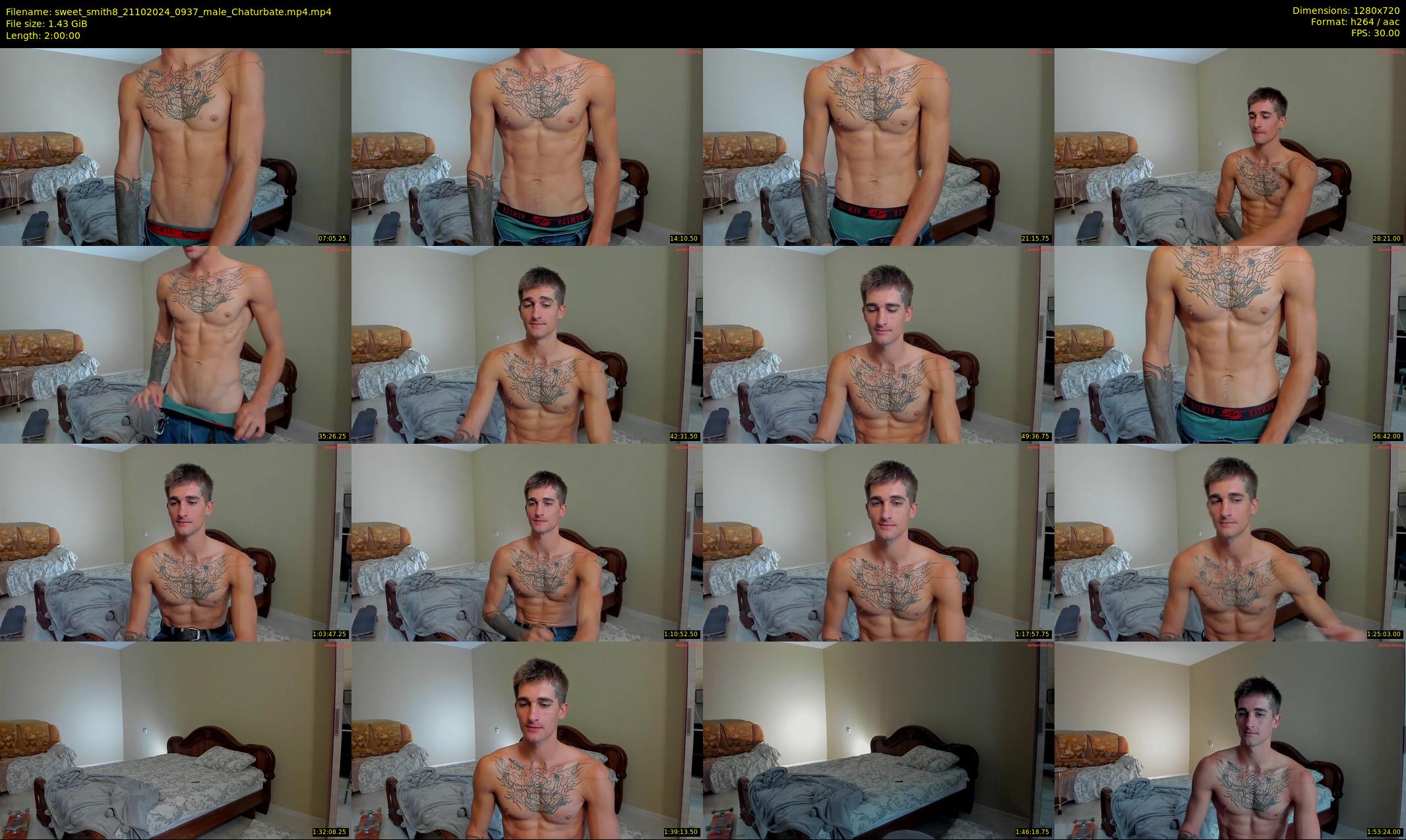 sweet_smith8 — 120 minute Chaturbate male cam show recording, 720p, Oct 21, 2024