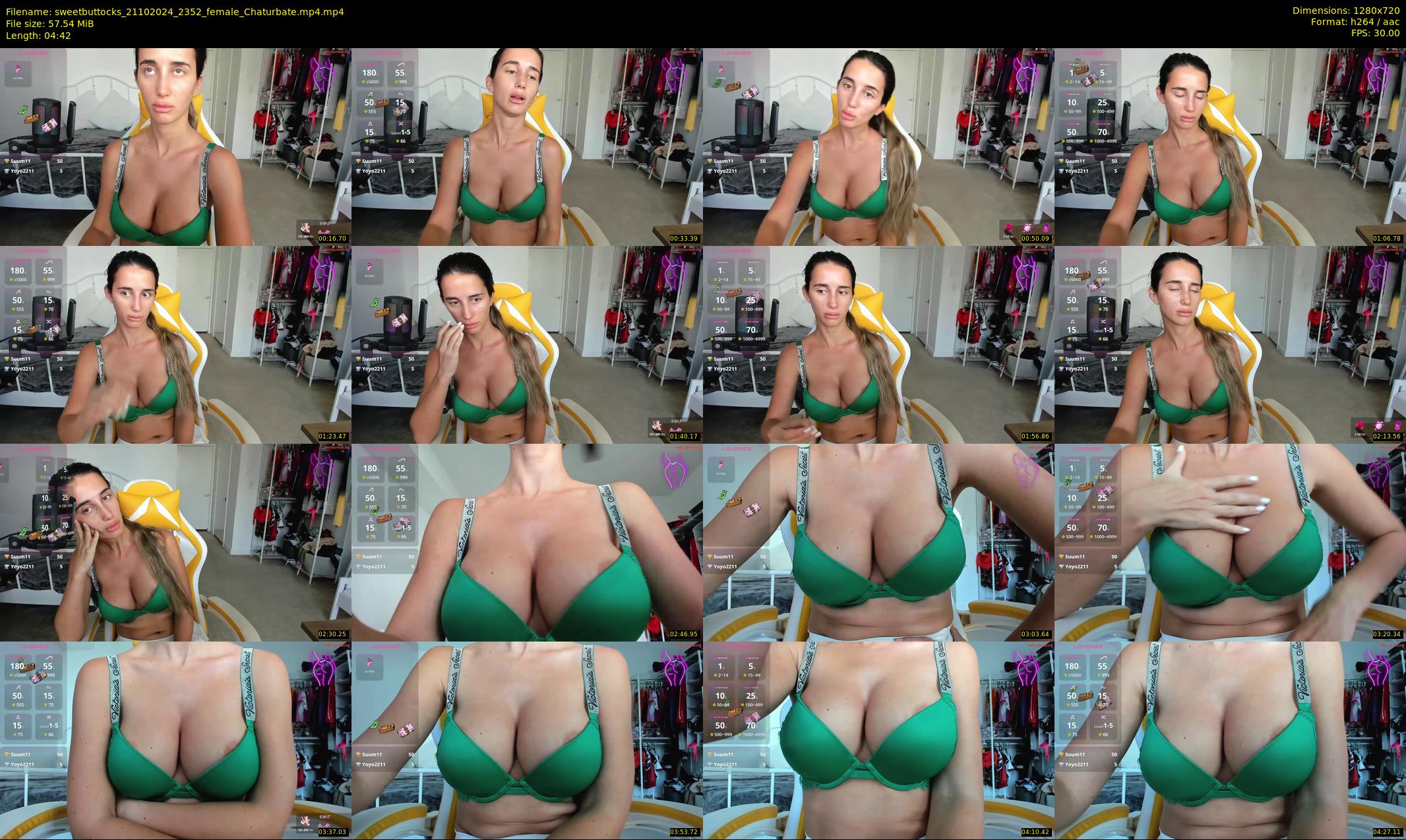 sweetbuttocks — 5 minute Chaturbate female cam show recording, 720p, Oct 21, 2024