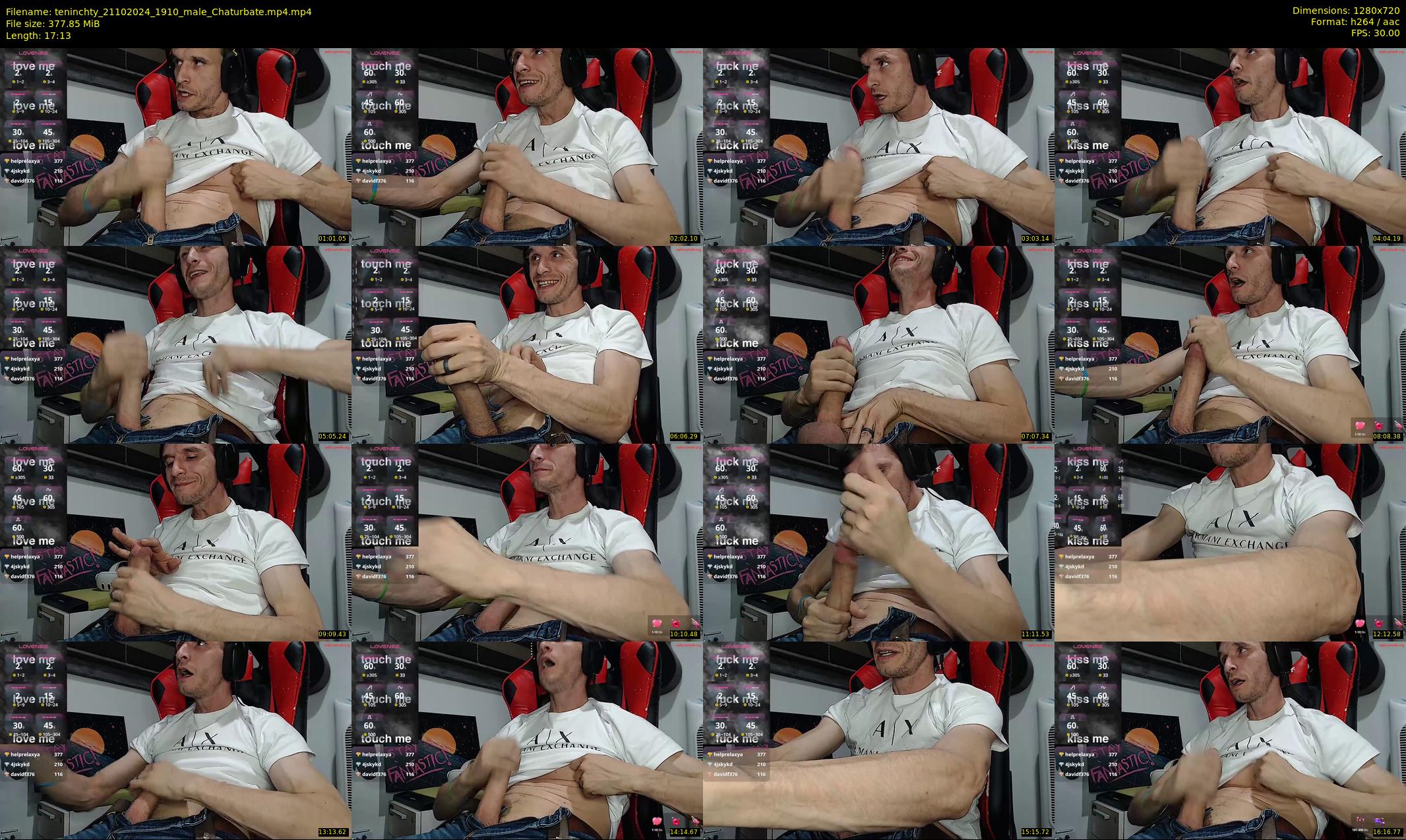 teninchty — 18 minute Chaturbate male cam show recording, 720p, Oct 21, 2024