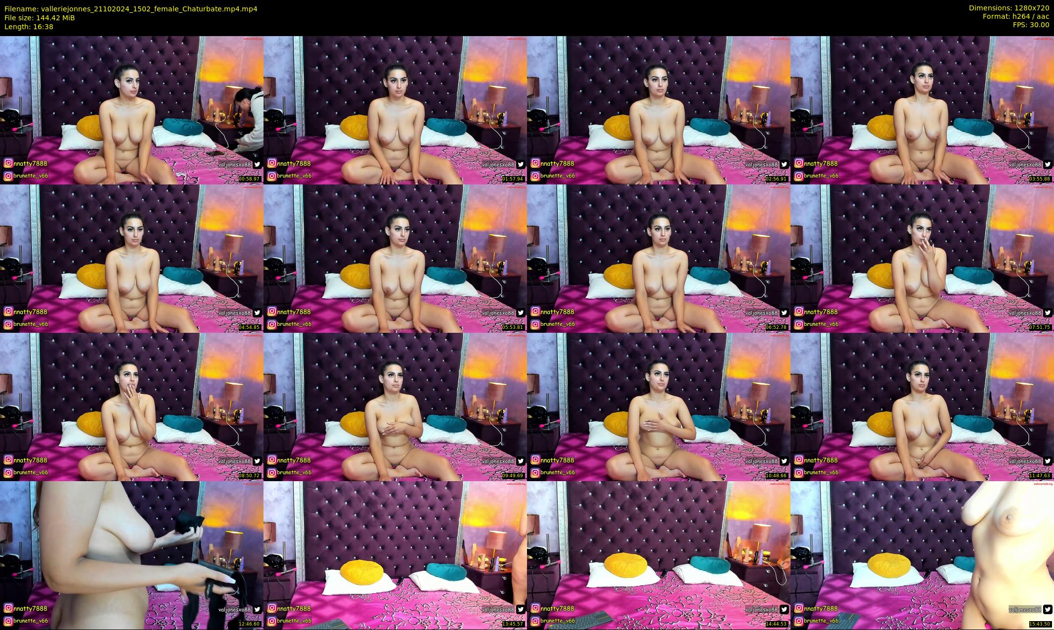 valleriejonnes — 17 minute Chaturbate female cam show recording, 720p, Oct 21, 2024