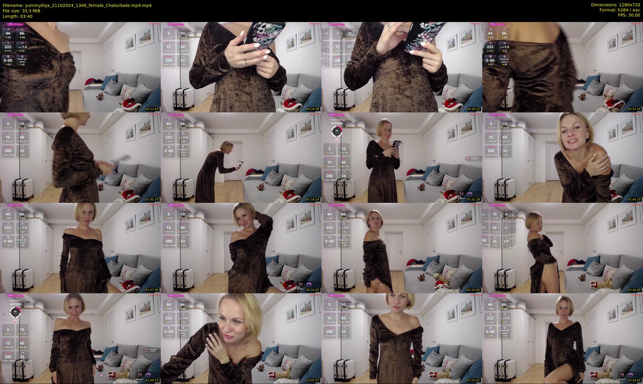 yummylilya — 4 minute Chaturbate female cam show recording, 720p, Oct 21, 2024