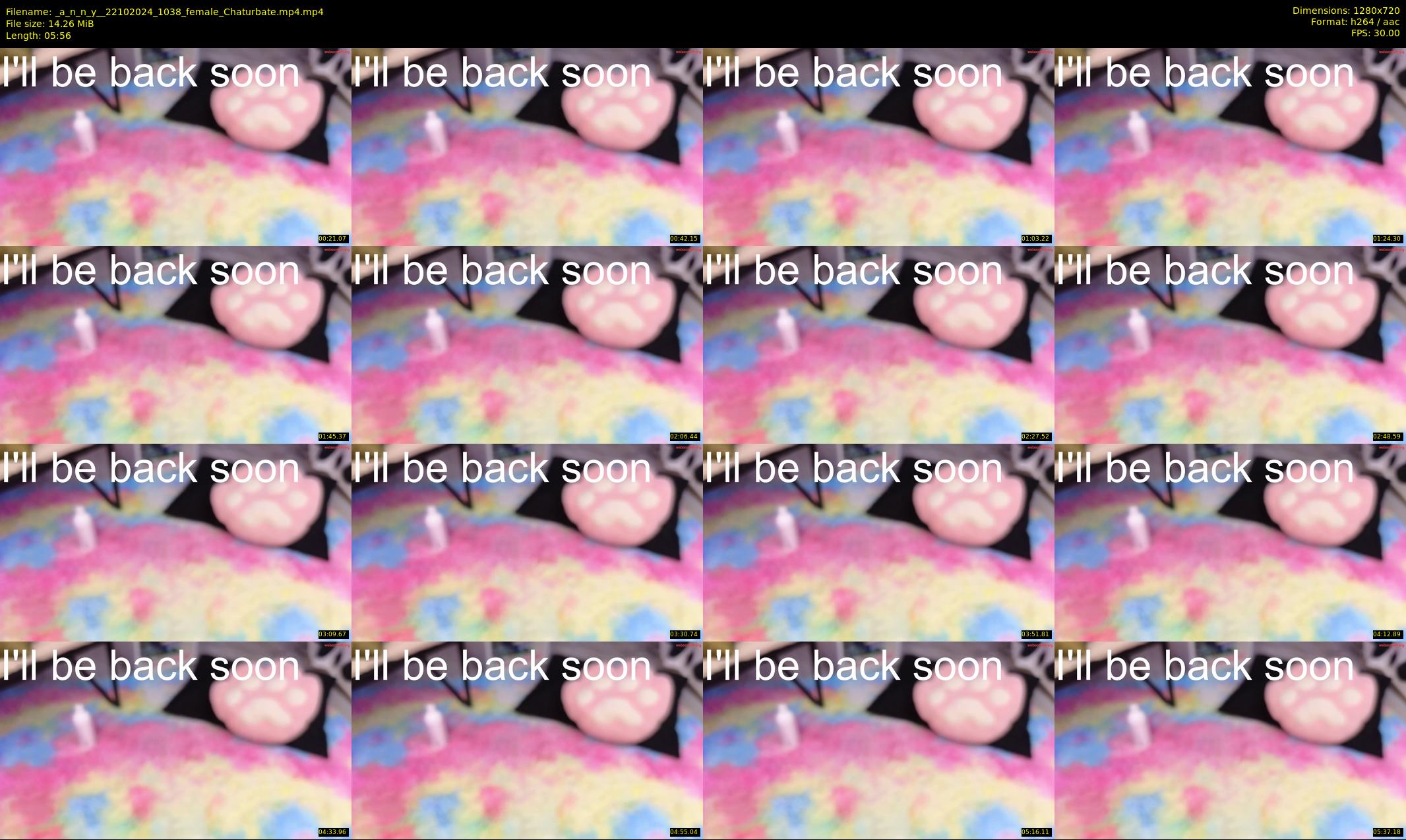 _a_n_n_y_ — 6 minute Chaturbate female cam show recording, 720p, Oct 22, 2024