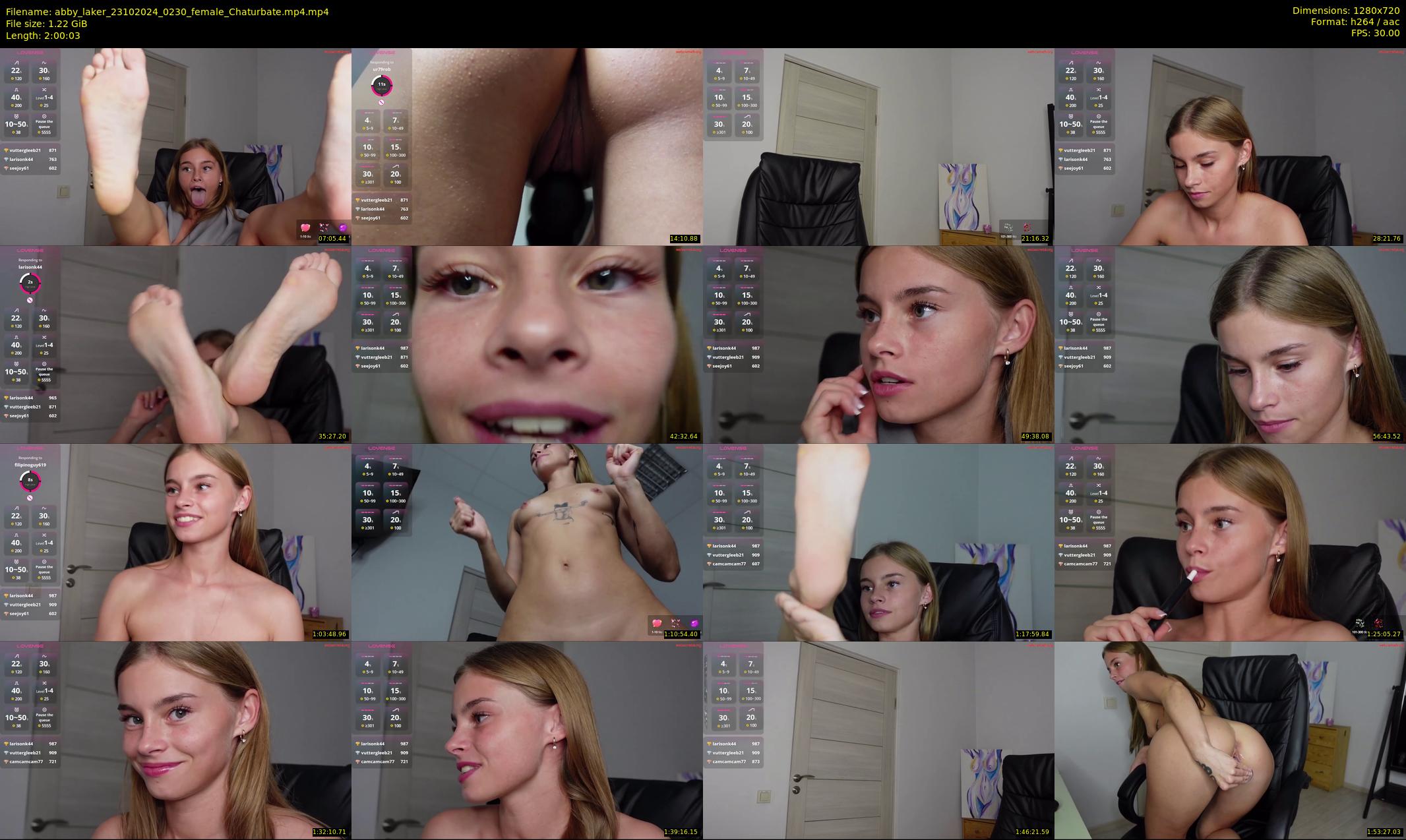 abby_laker — 121 minute Chaturbate female cam show recording, 720p, Oct 23, 2024