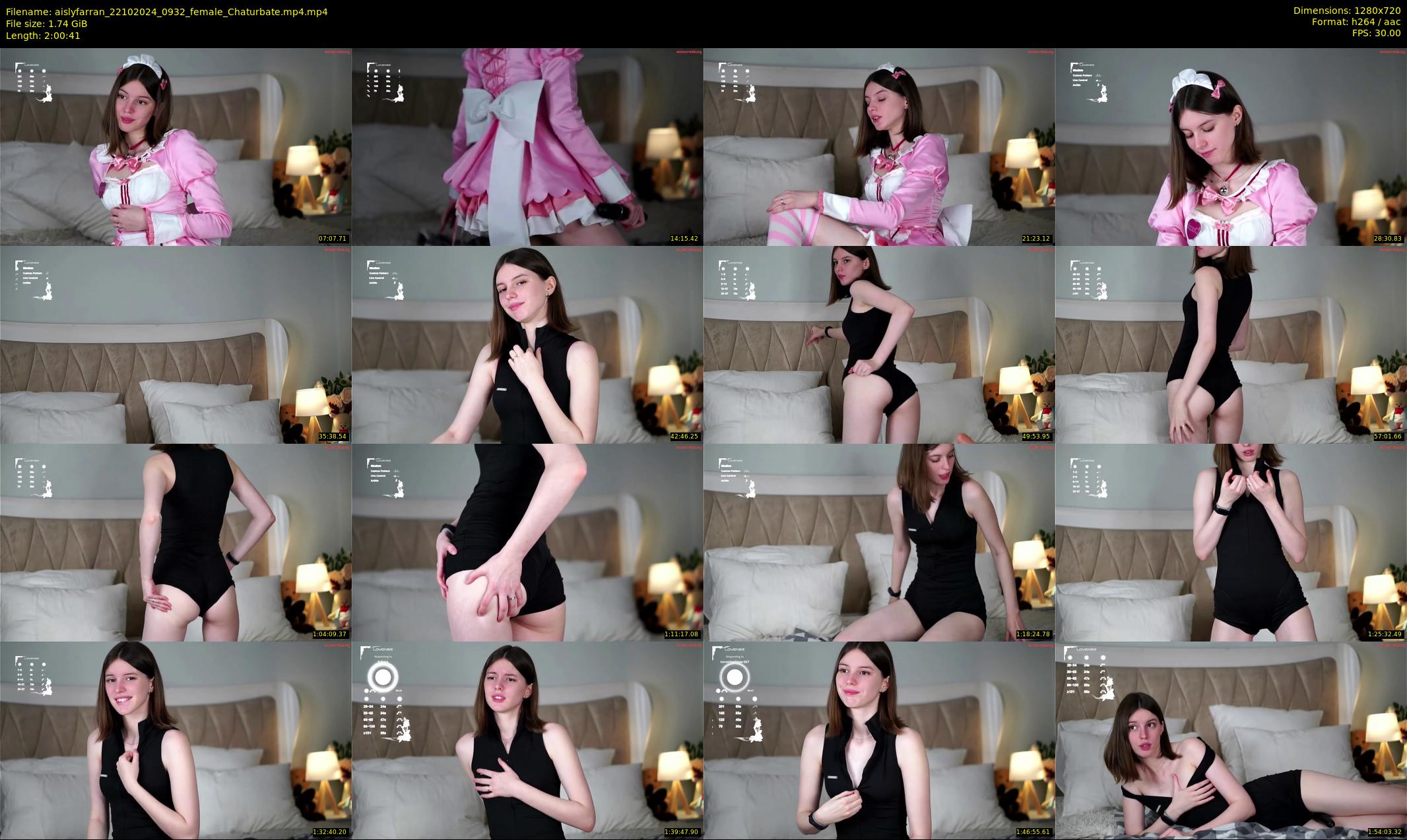 aislyfarran — 121 minute Chaturbate female cam show recording, 720p, Oct 22, 2024
