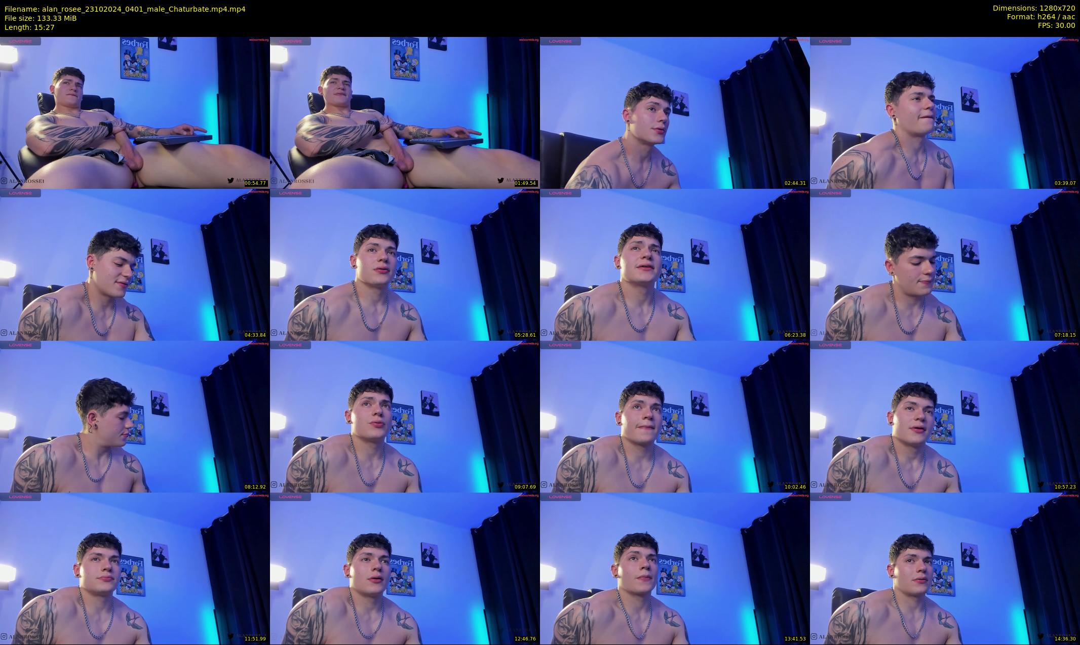 alan_rosee — 16 minute Chaturbate male cam show recording, 720p, Oct 23, 2024