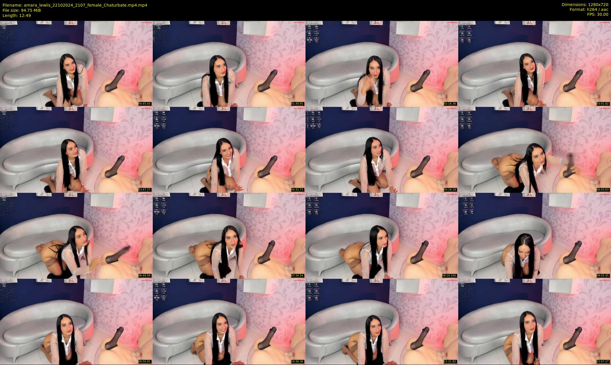 amara_lewiis — 13 minute Chaturbate female cam show recording, 720p, Oct 22, 2024