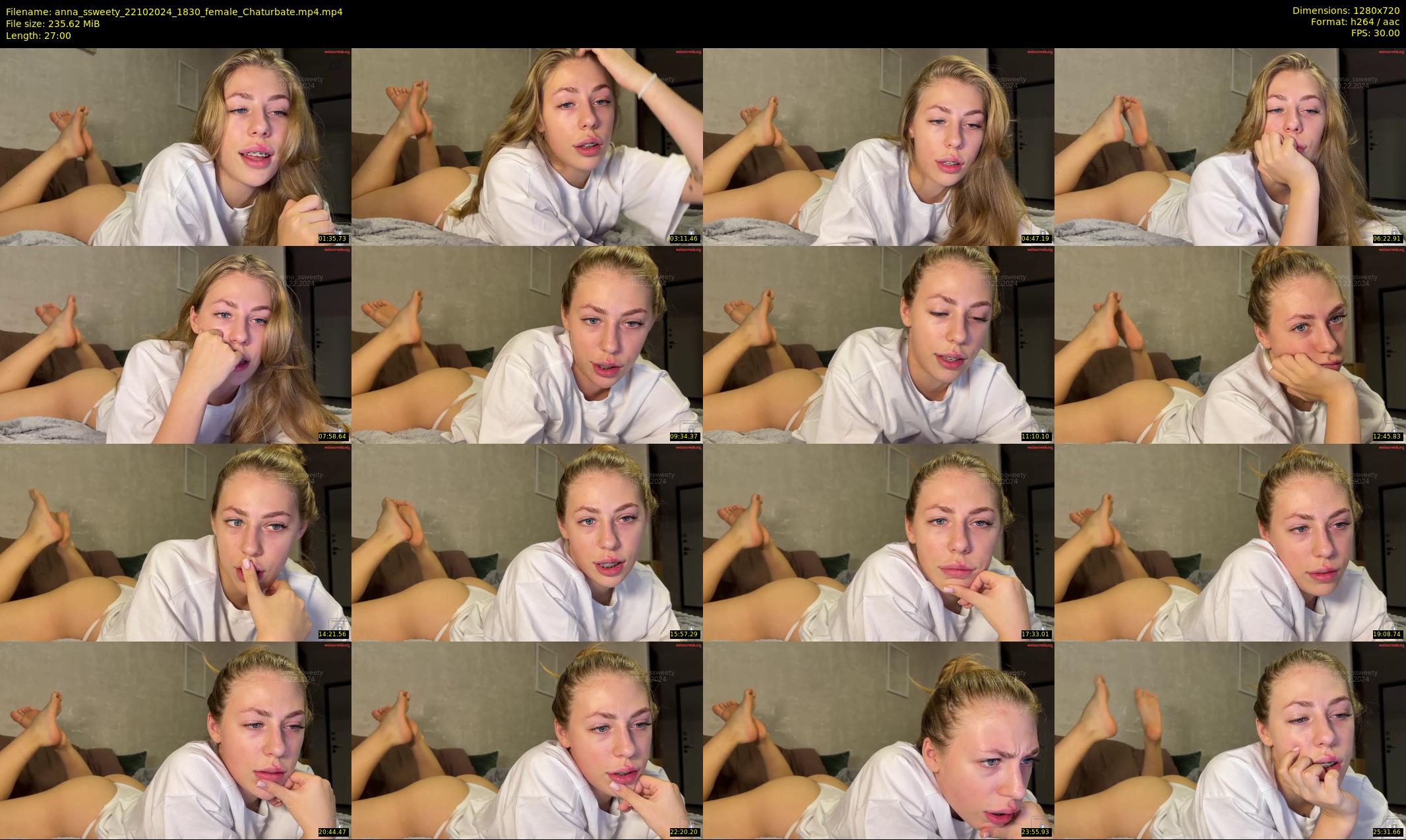 anna_ssweety — 27 minute Chaturbate female cam show recording, 720p, Oct 22, 2024