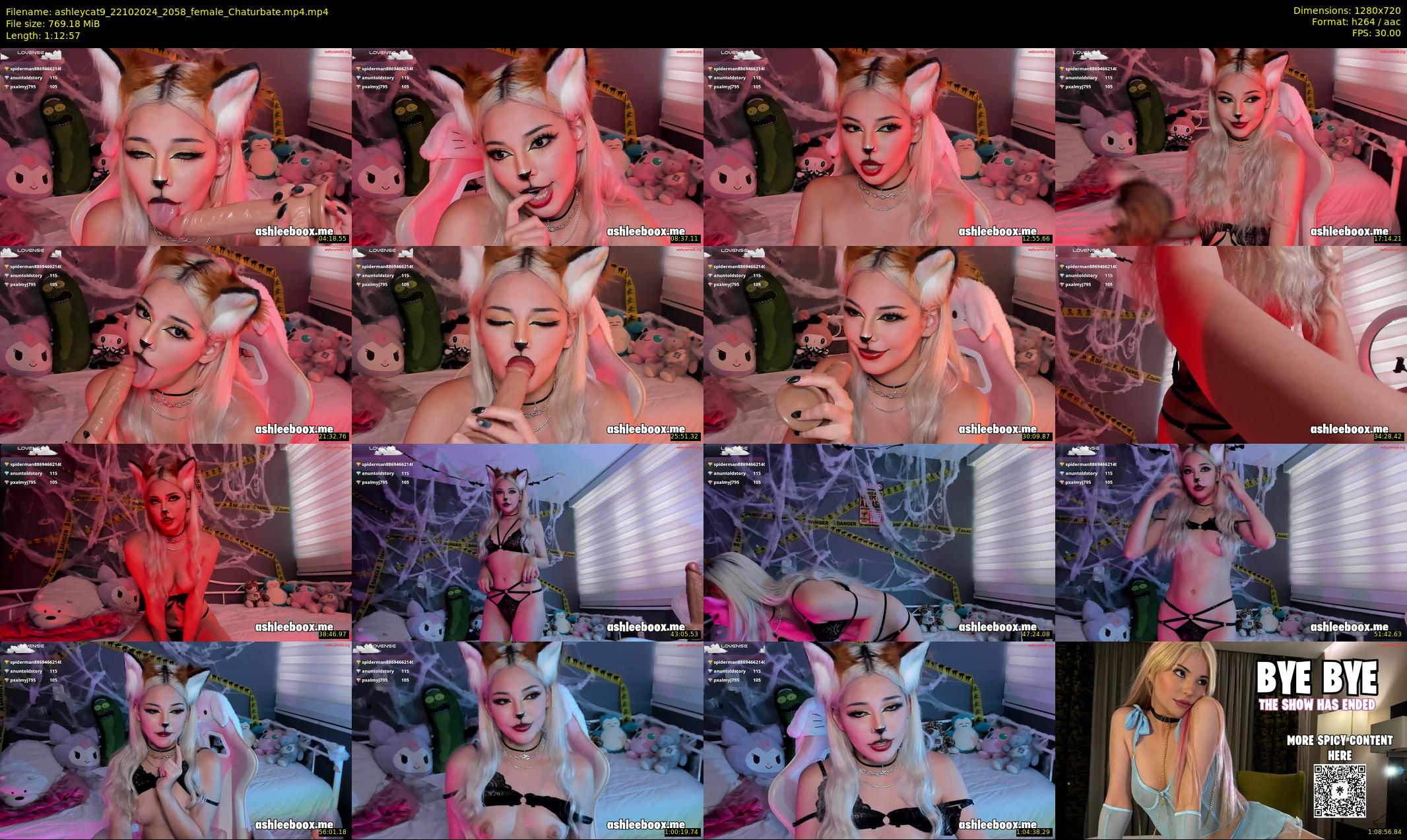 ashleycat9 — 73 minute Chaturbate female cam show recording, 720p, Oct 22, 2024