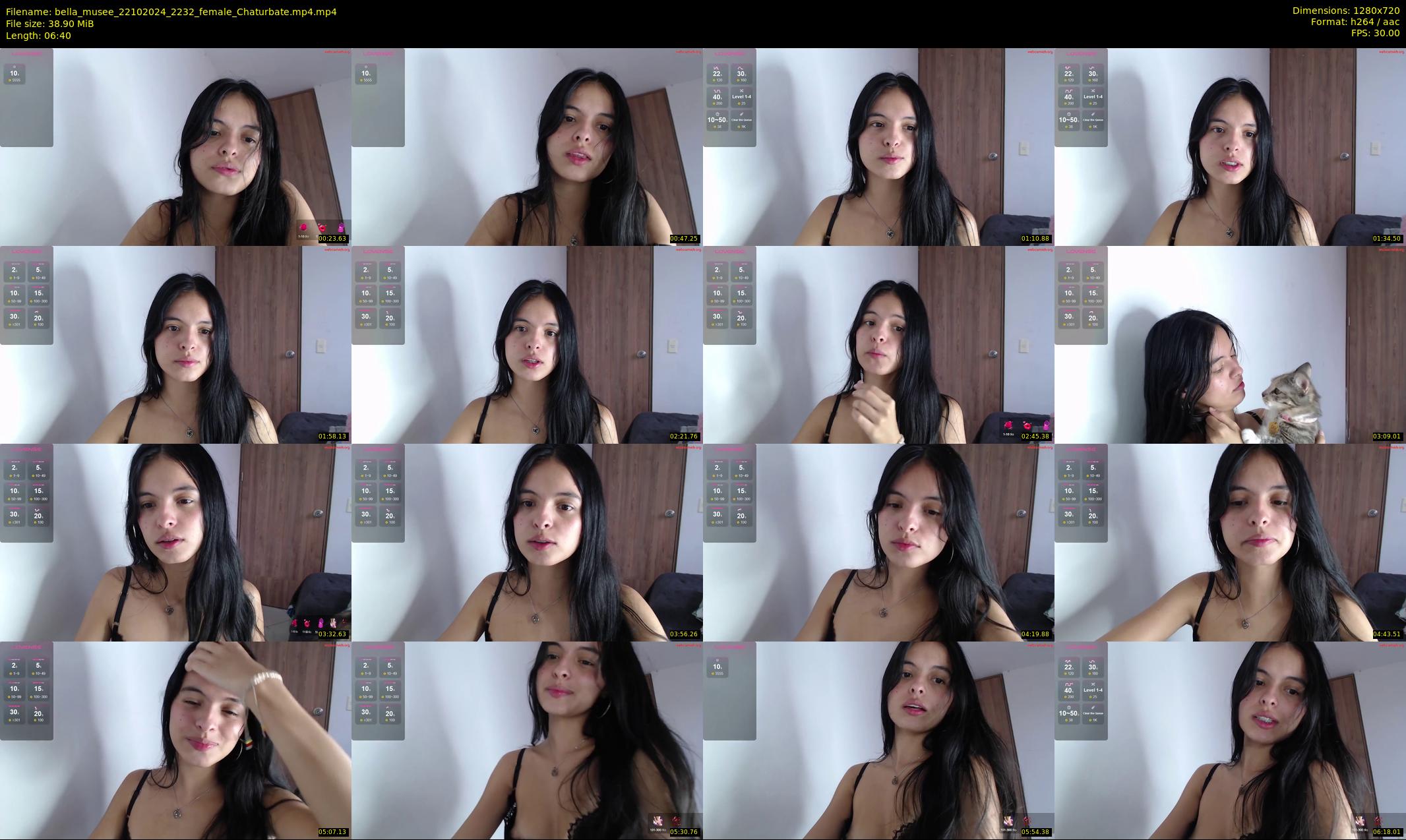 bella_musee — 7 minute Chaturbate female cam show recording, 720p, Oct 22, 2024