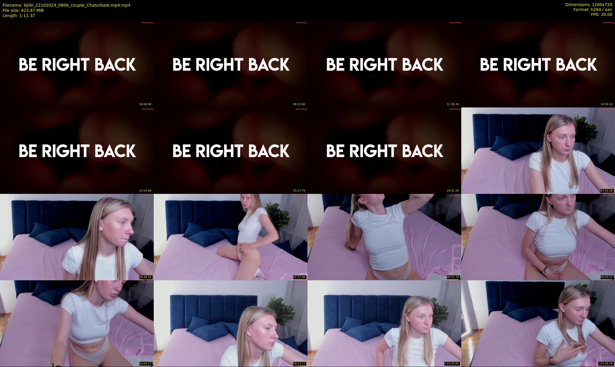bjliki — 72 minute Chaturbate couple cam show recording, 720p, Oct 22, 2024