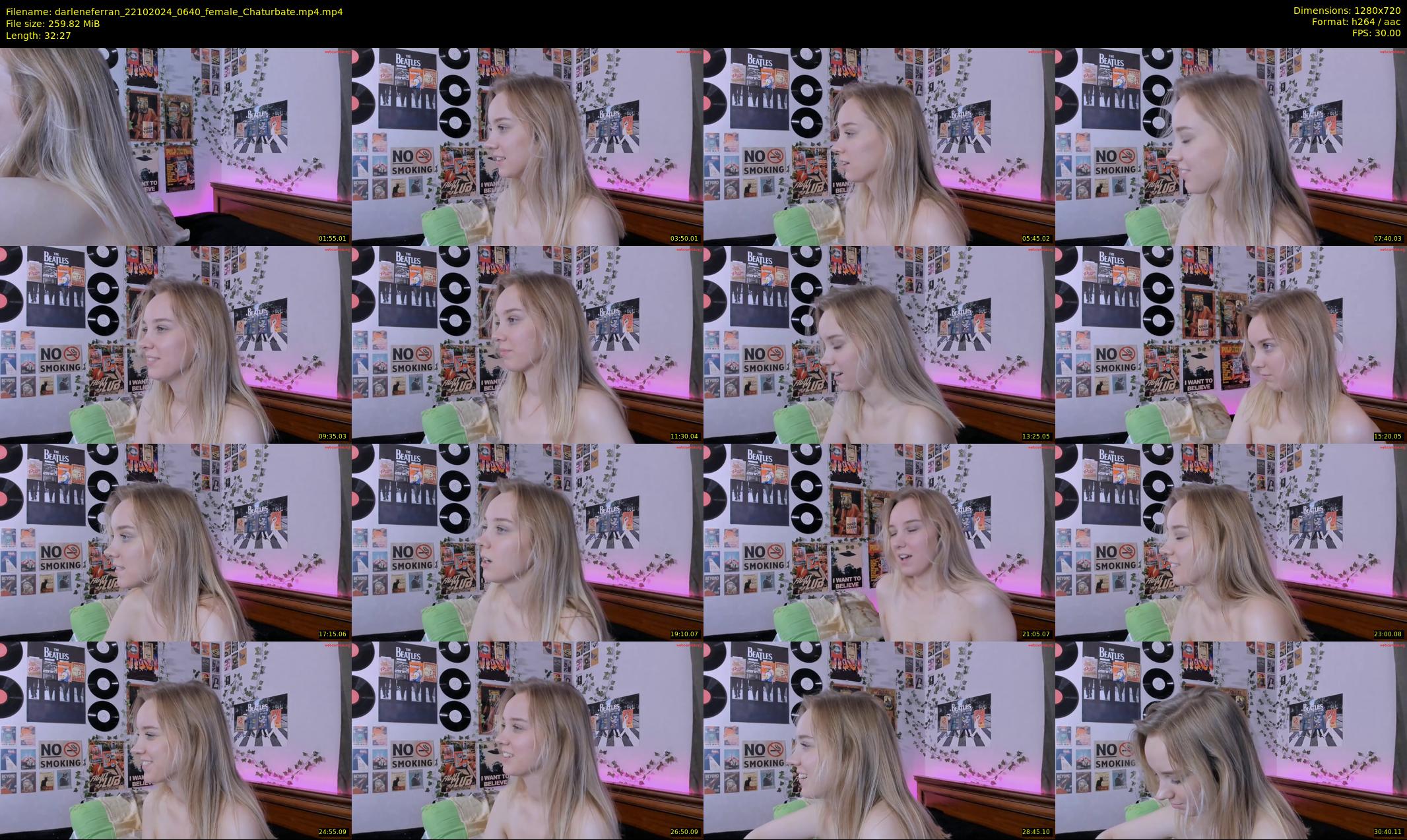 darleneferran — 33 minute Chaturbate female cam show recording, 720p, Oct 22, 2024
