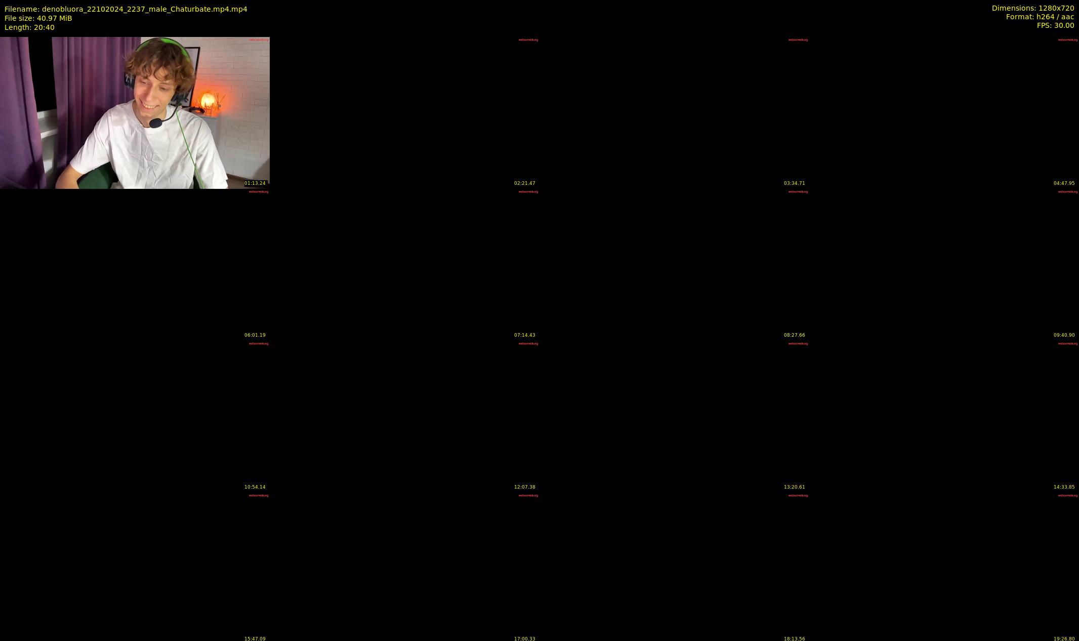denobluora — 21 minute Chaturbate male cam show recording, 720p, Oct 22, 2024