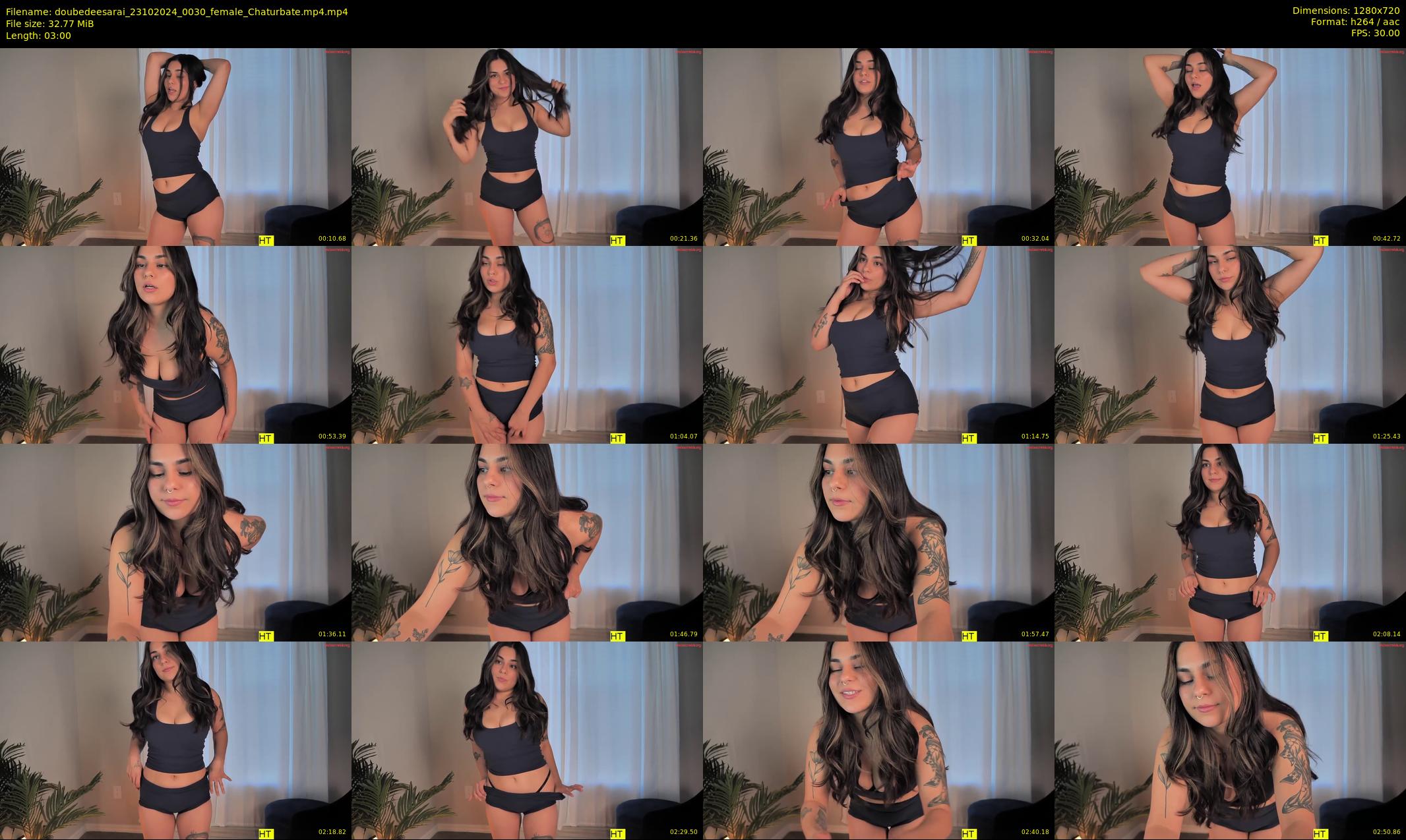 doubedeesarai — 3 minute Chaturbate female cam show recording, 720p, Oct 23, 2024