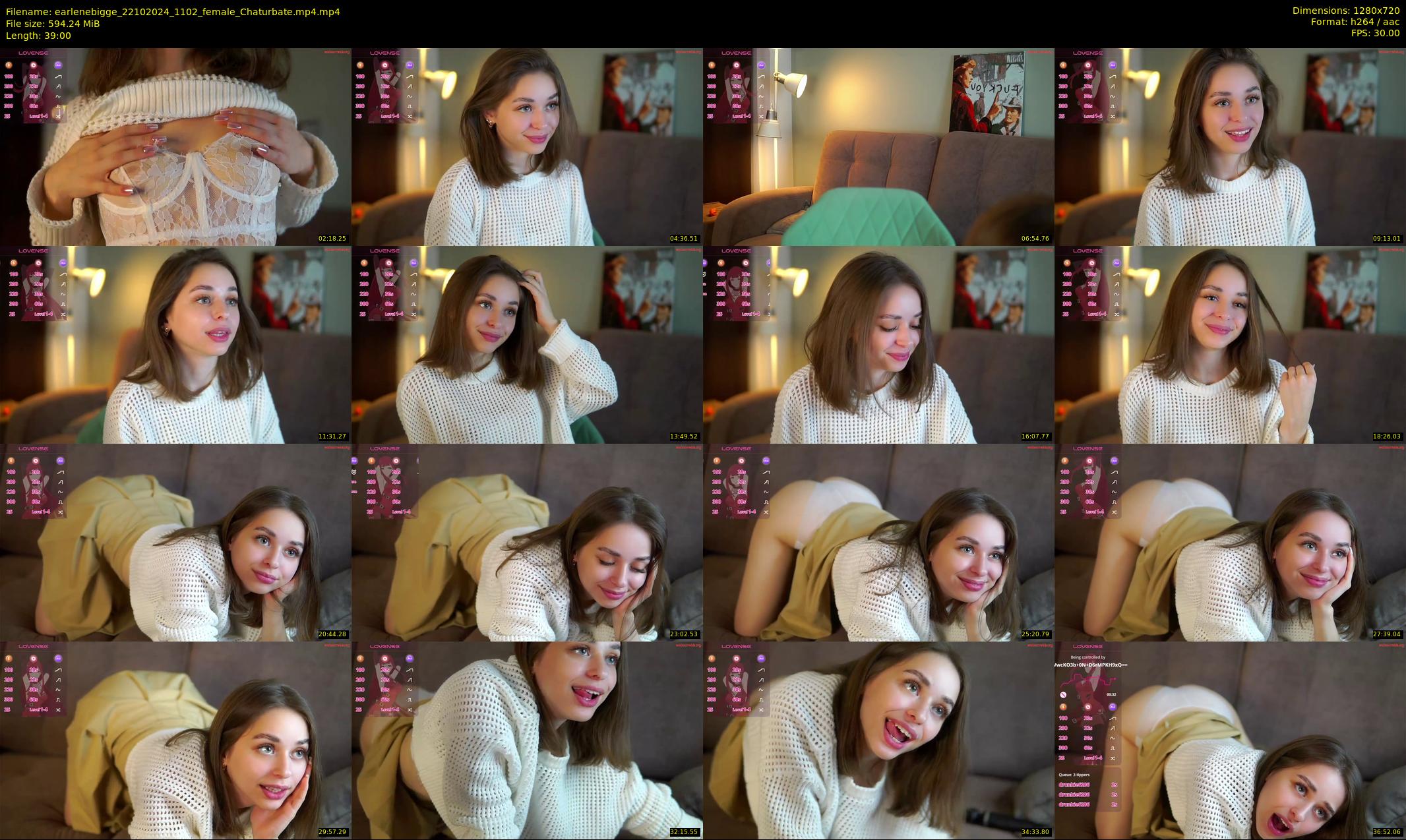 earlenebigge — 39 minute Chaturbate female cam show recording, 720p, Oct 22, 2024