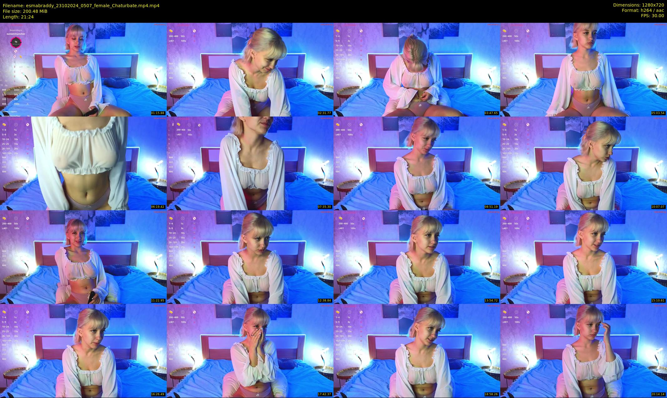 esmabraddy — 22 minute Chaturbate female cam show recording, 720p, Oct 23, 2024