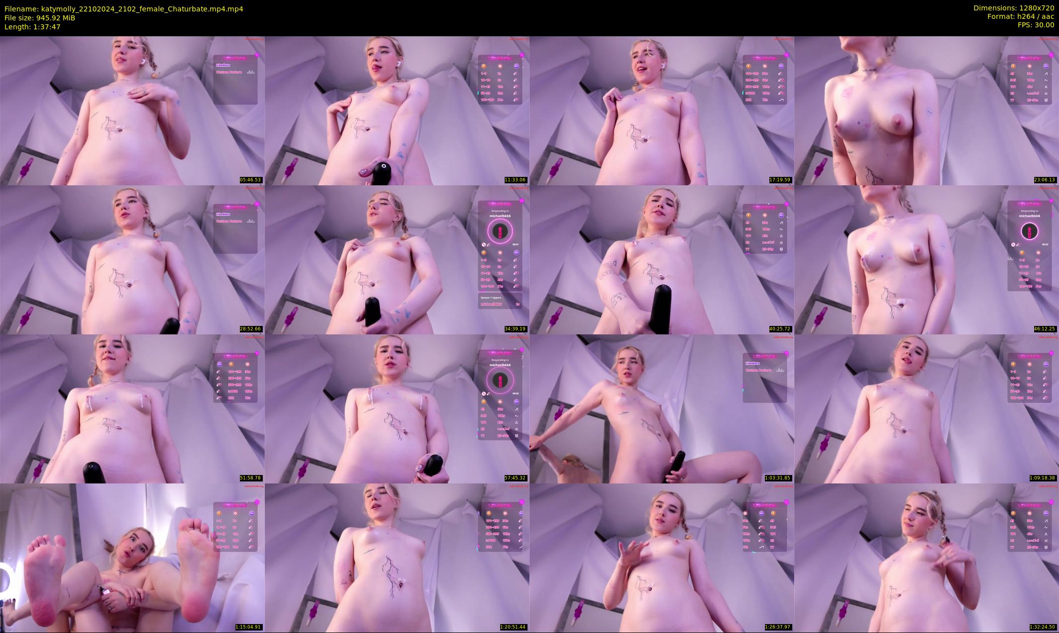 katymolly — 98 minute Chaturbate female cam show recording, 720p, Oct 22, 2024