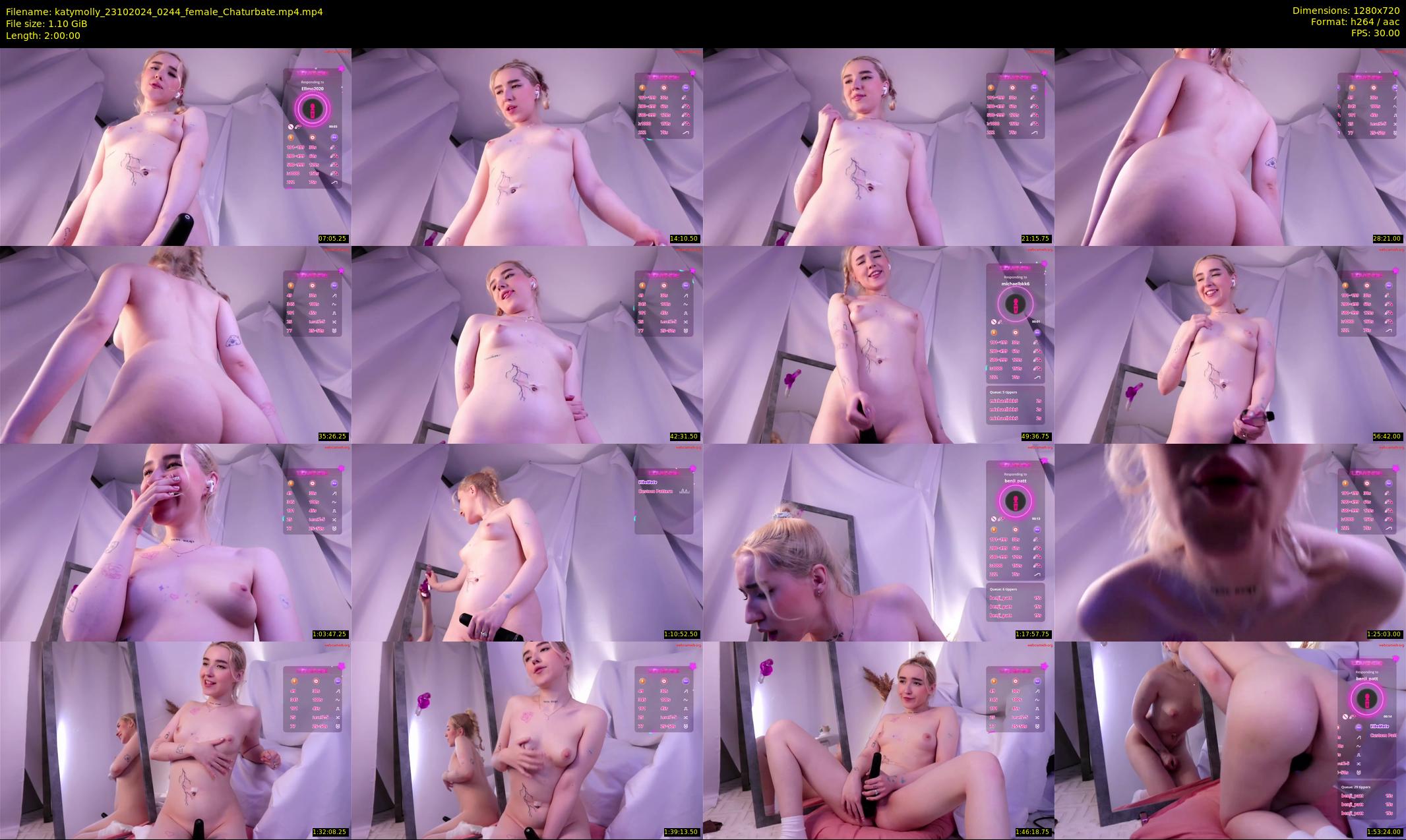 katymolly — 120 minute Chaturbate female cam show recording, 720p, Oct 23, 2024