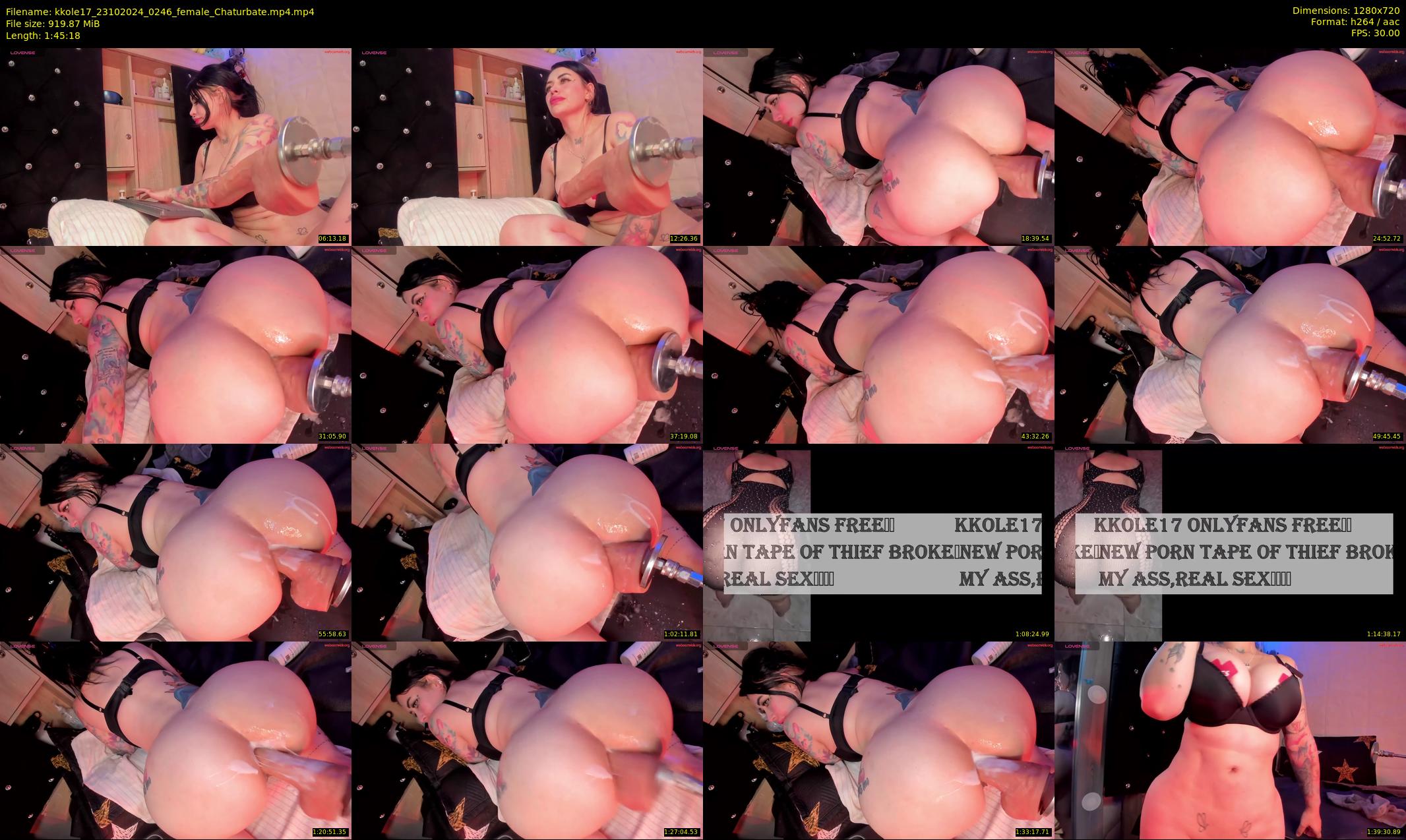 kkole17 — 106 minute Chaturbate female cam show recording, 720p, Oct 23, 2024