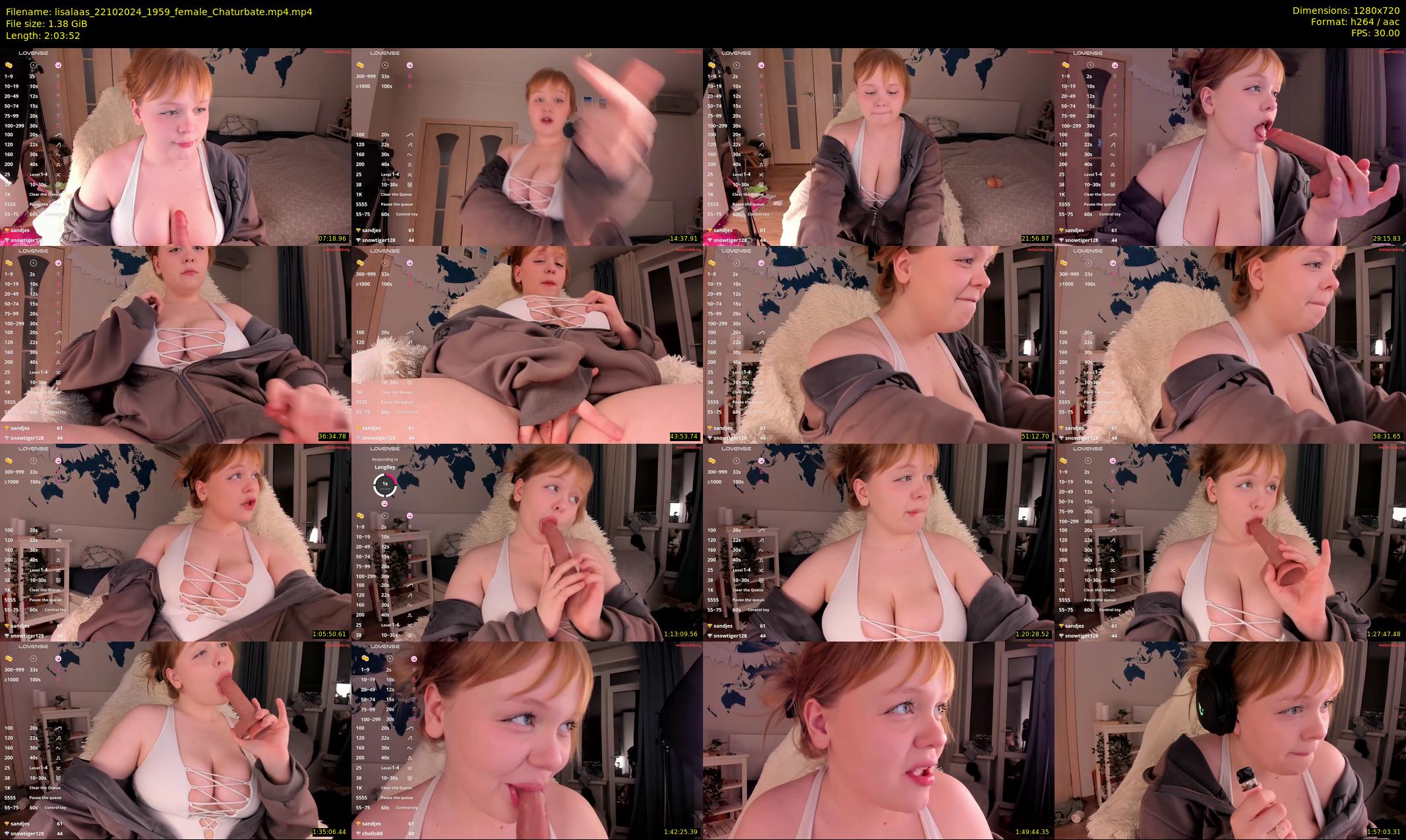 lisalaas — 124 minute Chaturbate female cam show recording, 720p, Oct 22, 2024