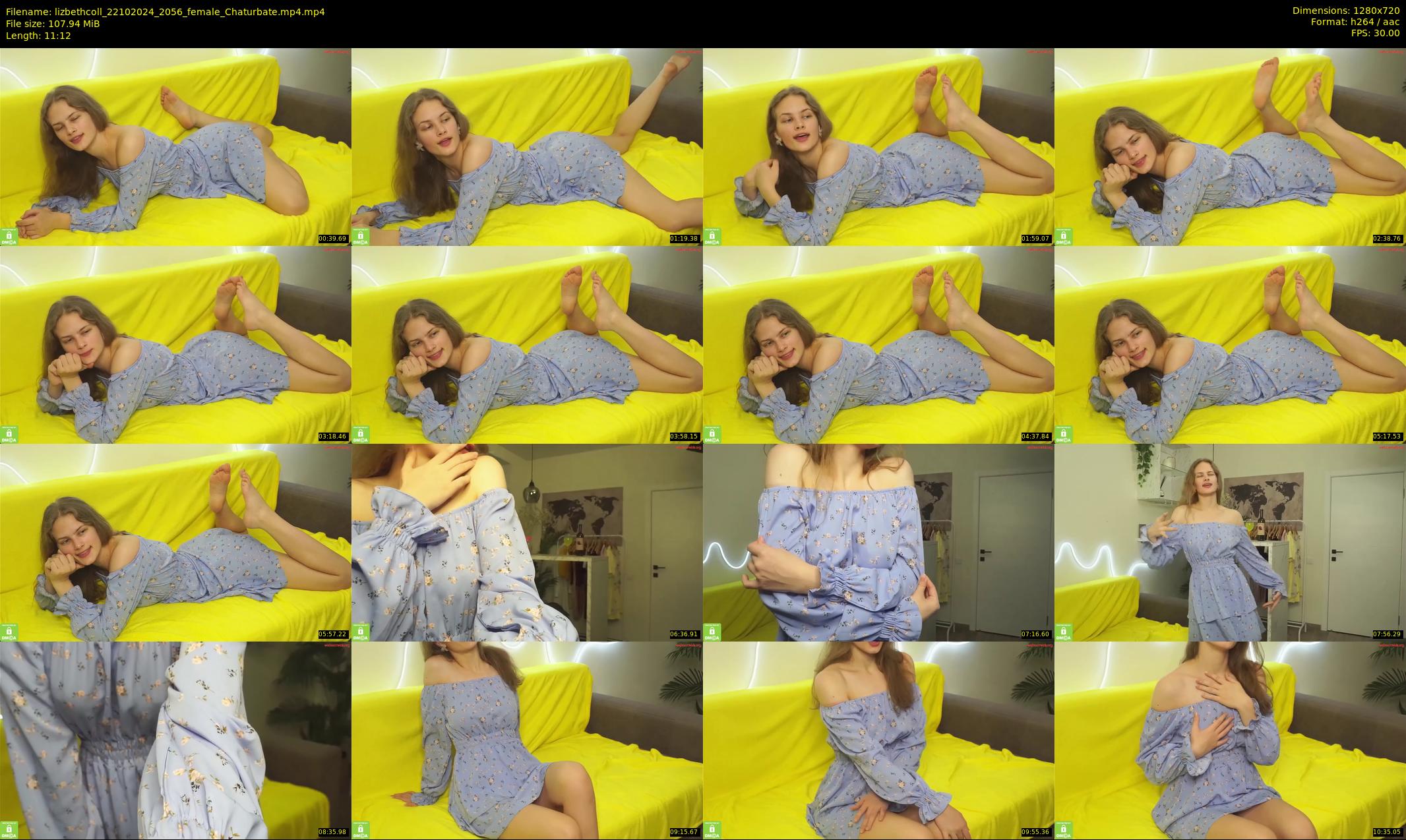 lizbethcoll — 12 minute Chaturbate female cam show recording, 720p, Oct 22, 2024