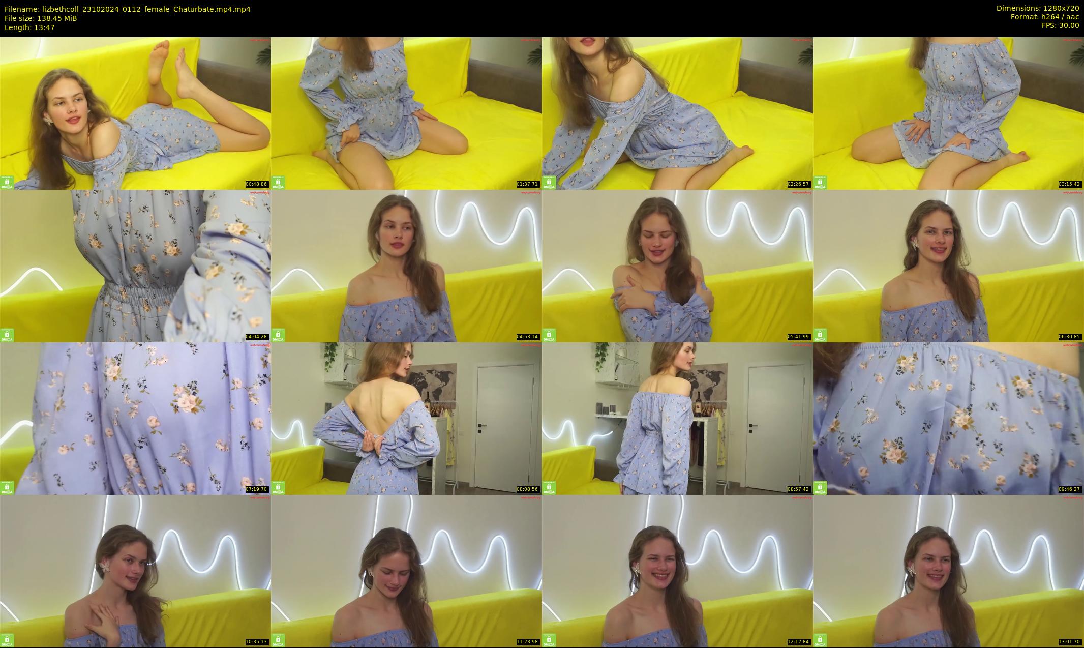 lizbethcoll — 14 minute Chaturbate female cam show recording, 720p, Oct 23, 2024