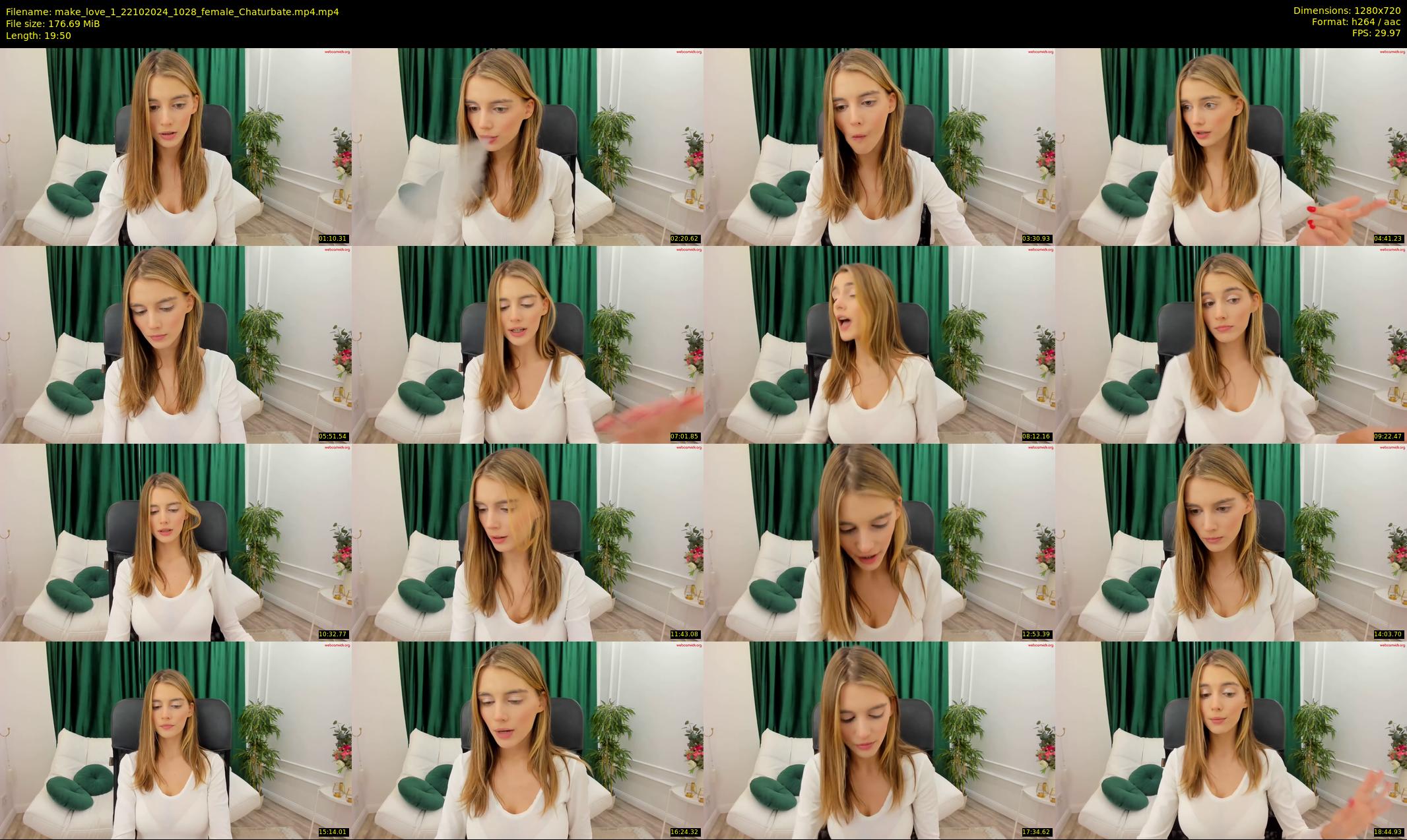 make_love_1 — 20 minute Chaturbate female cam show recording, 720p, Oct 22, 2024