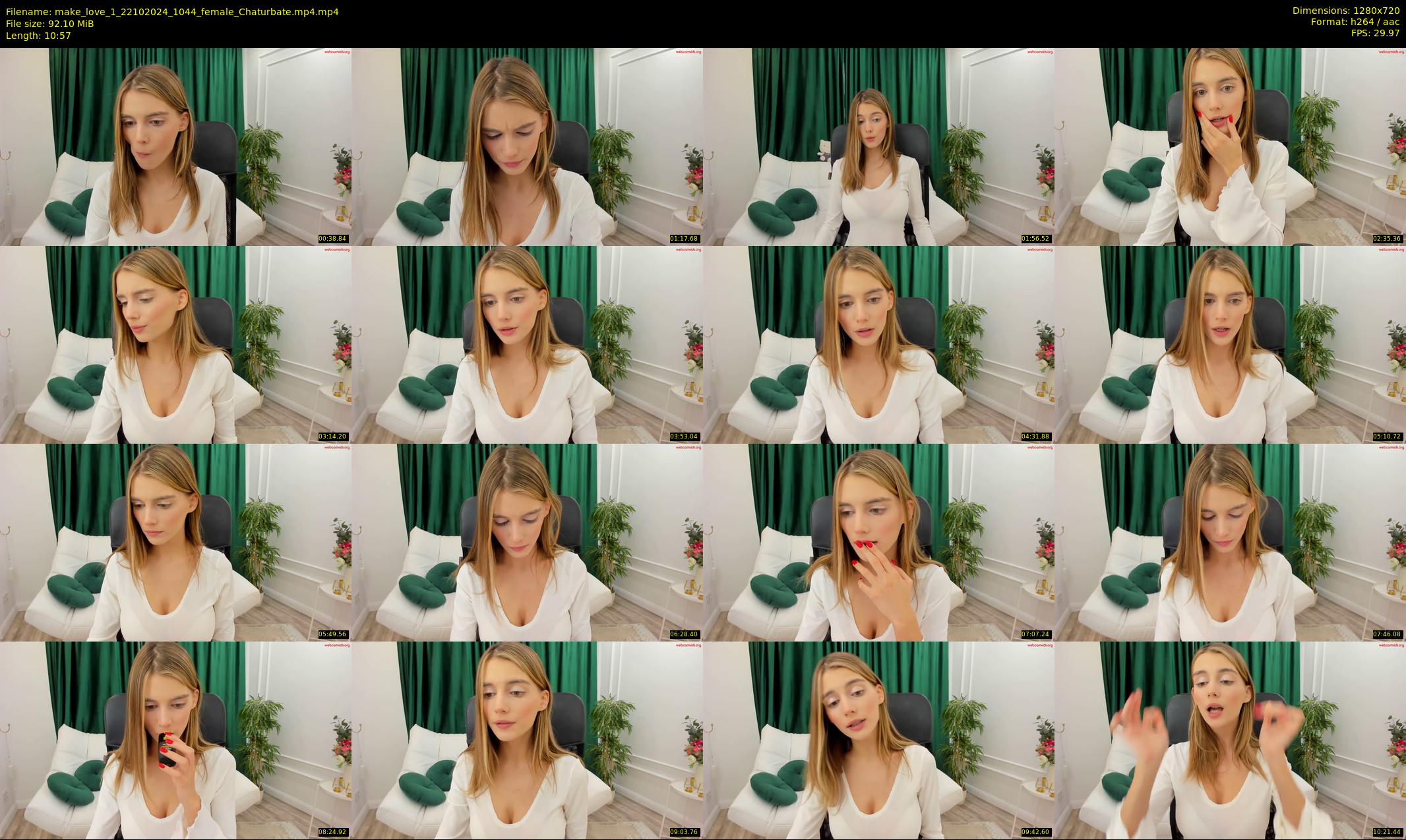 make_love_1 — 11 minute Chaturbate female cam show recording, 720p, Oct 22, 2024