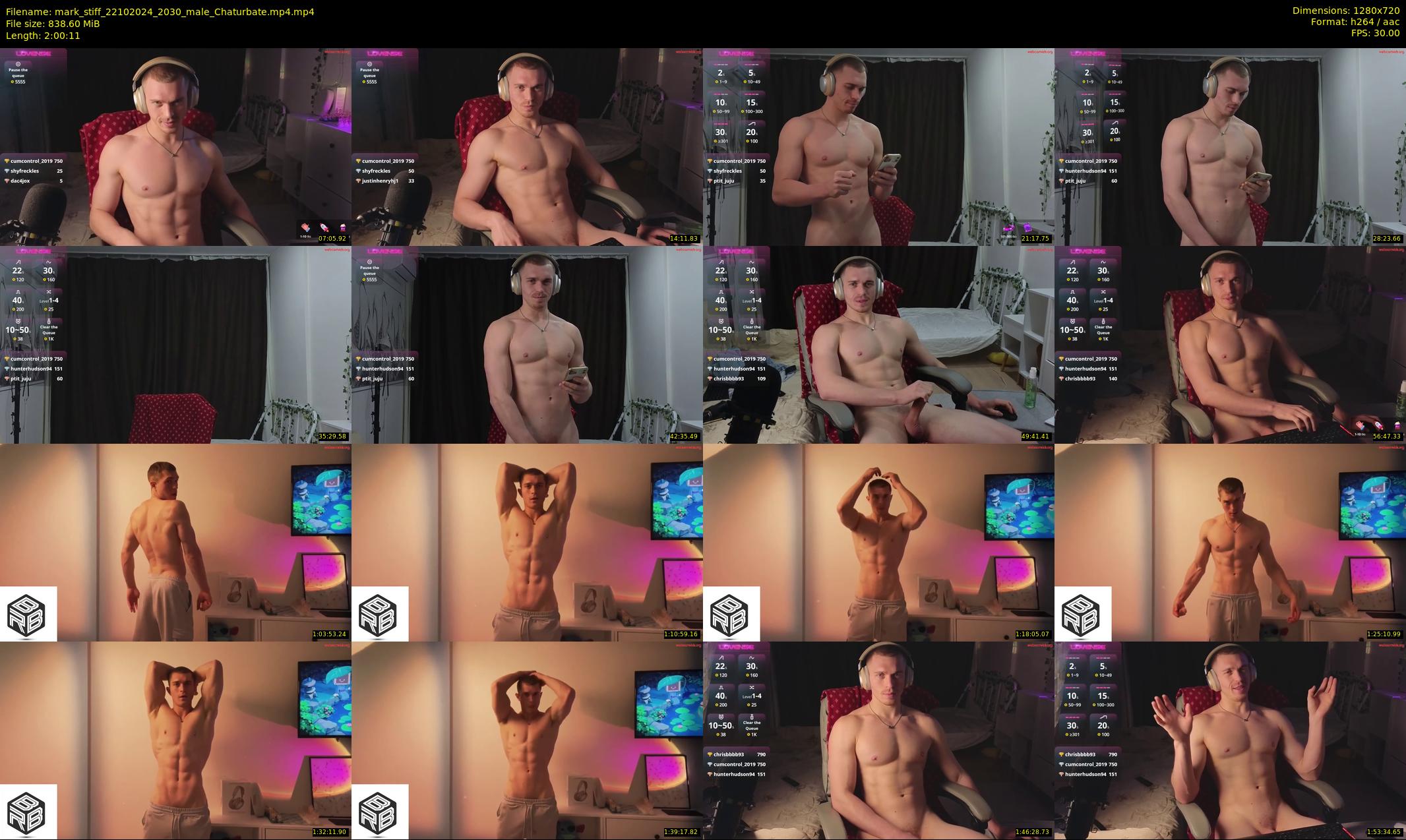 mark_stiff — 121 minute Chaturbate male cam show recording, 720p, Oct 22, 2024
