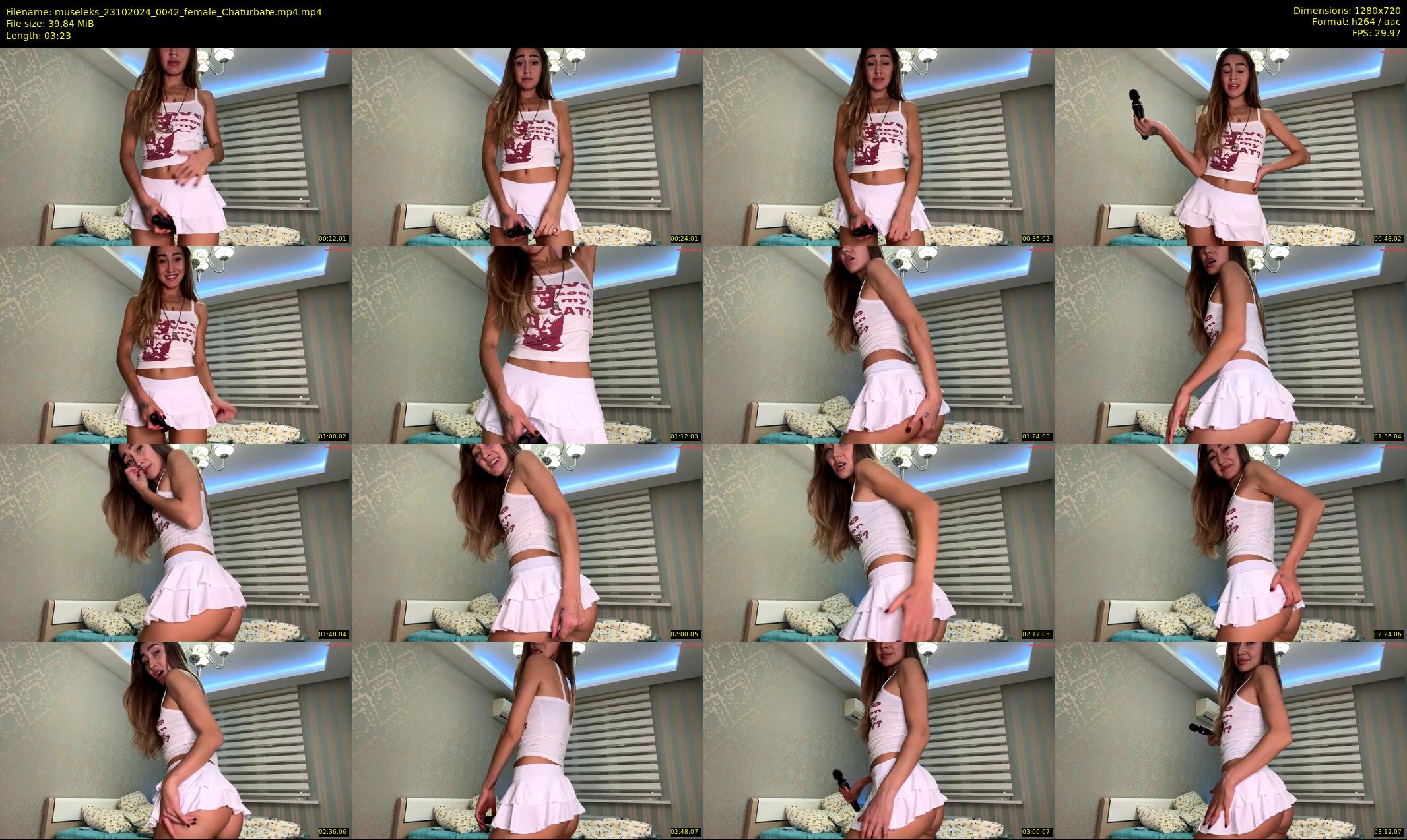museleks — 4 minute Chaturbate female cam show recording, 720p, Oct 23, 2024