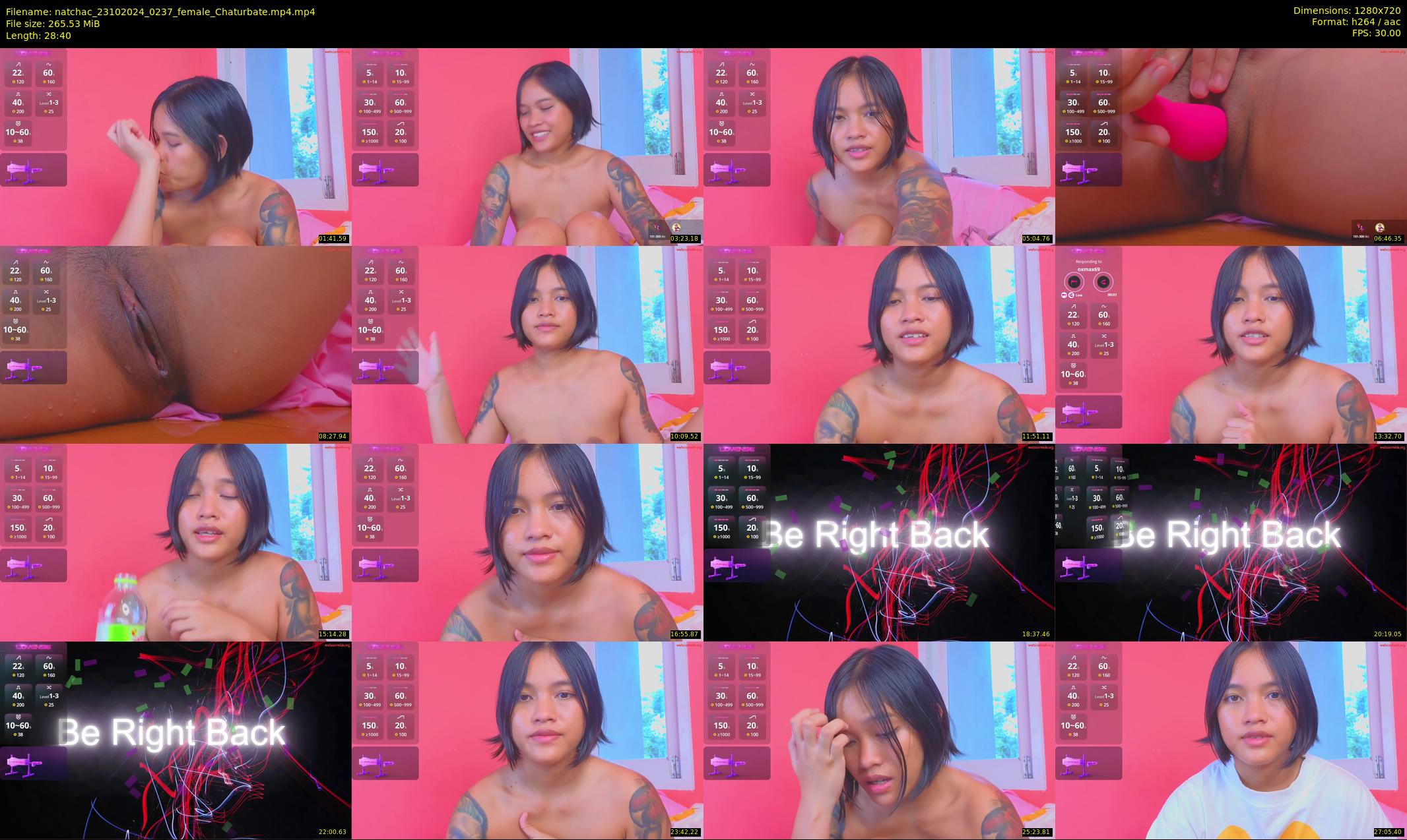 natchac — 29 minute Chaturbate female cam show recording, 720p, Oct 23, 2024