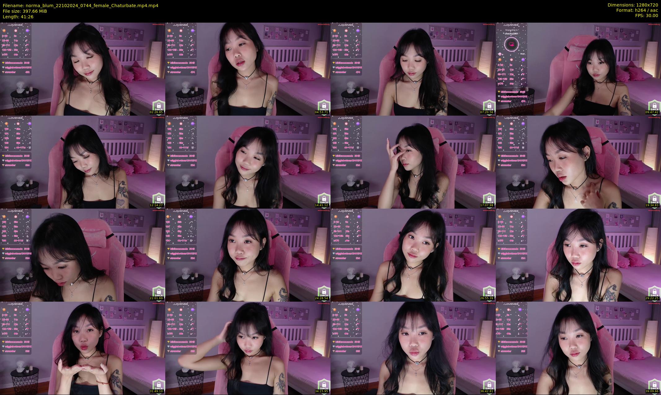 norma_blum — 42 minute Chaturbate female cam show recording, 720p, Oct 22, 2024