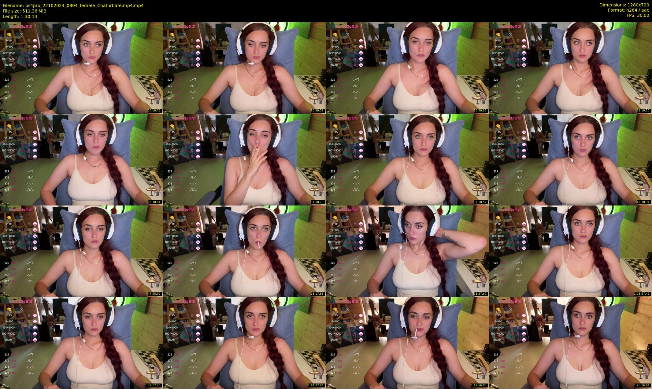 ps4pro — 91 minute Chaturbate female cam show recording, 720p, Oct 22, 2024