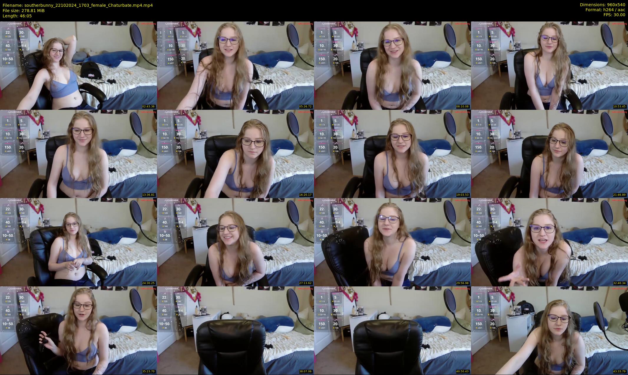 southerbunny — 47 minute Chaturbate female cam show recording, 480p, Oct 22, 2024