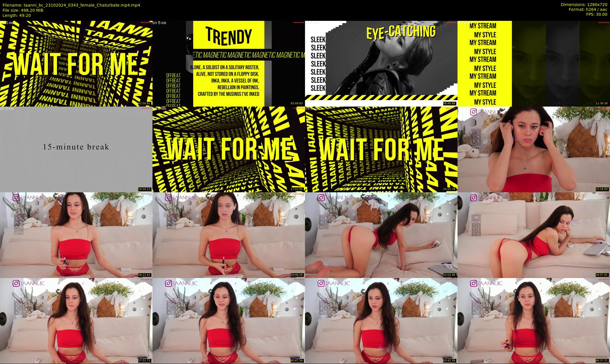 taanni_bc — 50 minute Chaturbate female cam show recording, 720p, Oct 23, 2024