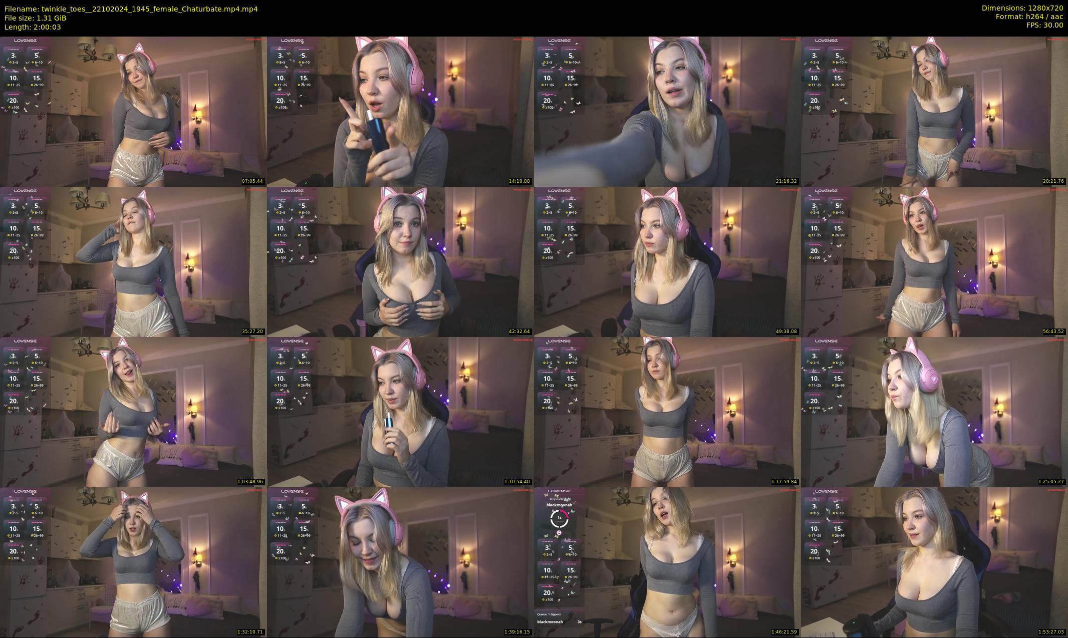 twinkle_toes_ — 121 minute Chaturbate female cam show recording, 720p, Oct 22, 2024
