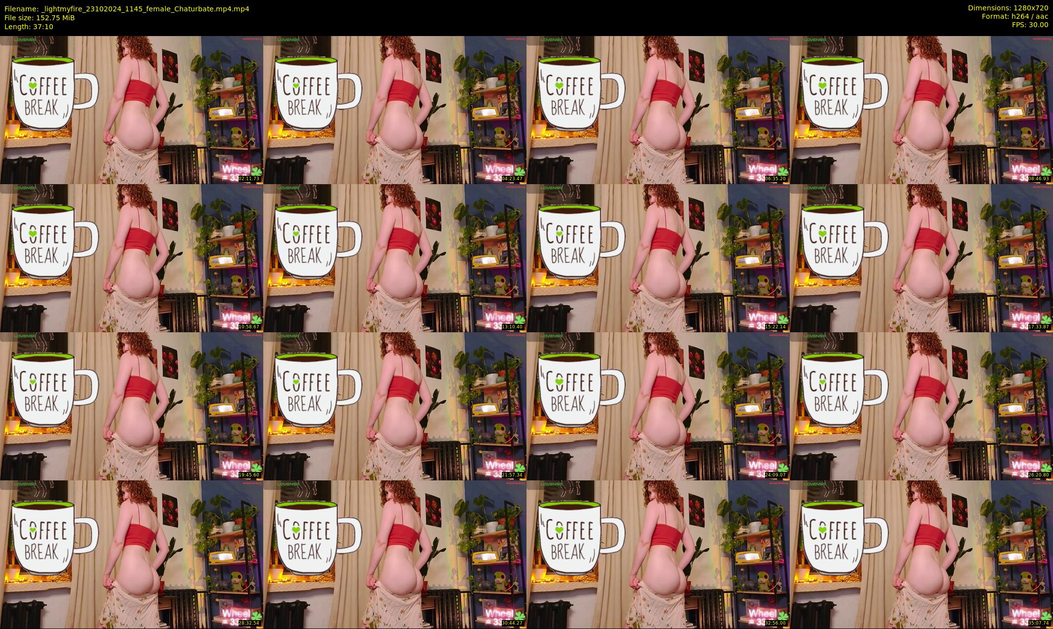 _lightmyfire — 38 minute Chaturbate female cam show recording, 720p, Oct 23, 2024