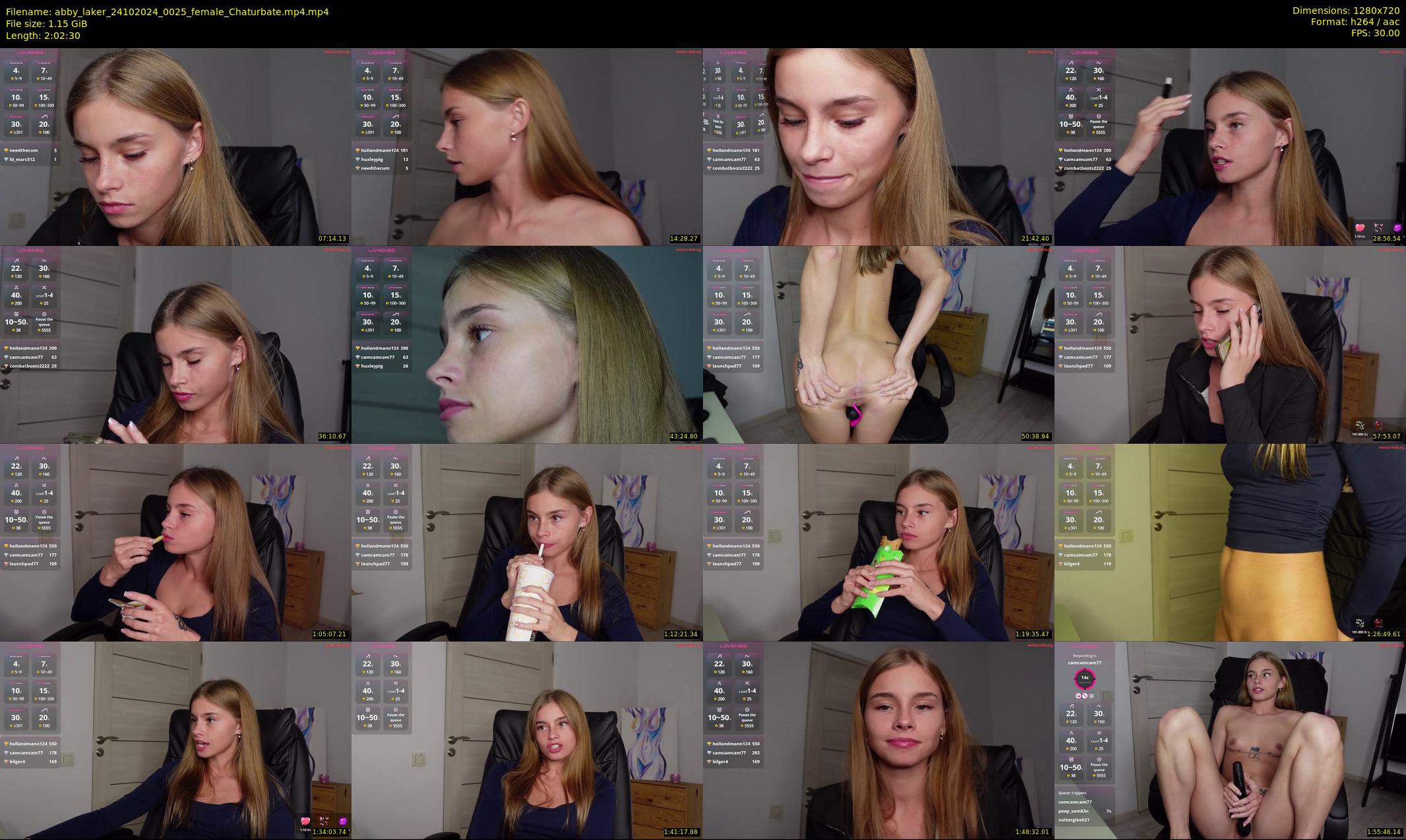 abby_laker — 123 minute Chaturbate female cam show recording, 720p, Oct 24, 2024