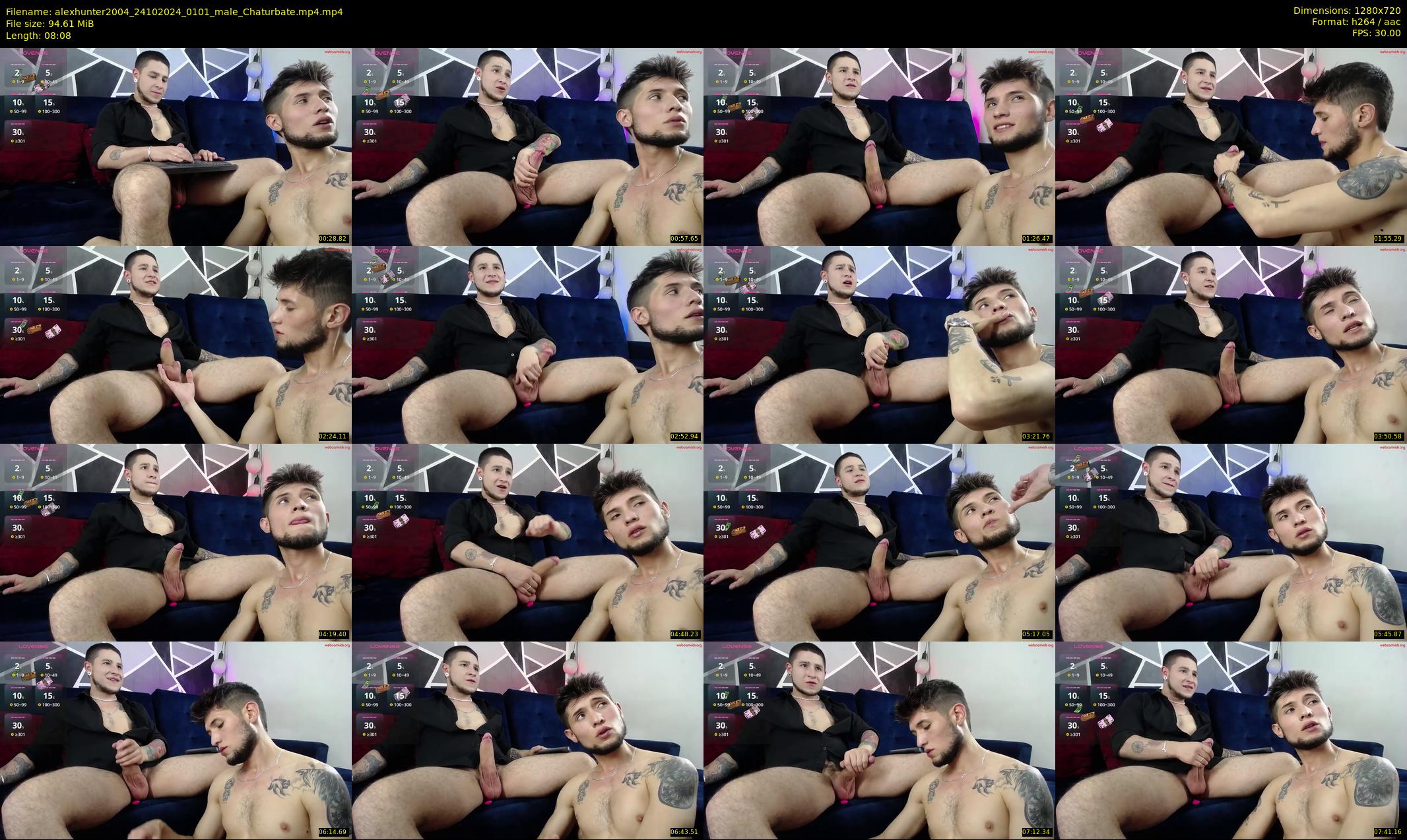 alexhunter2004 — 9 minute Chaturbate male cam show recording, 720p, Oct 24, 2024