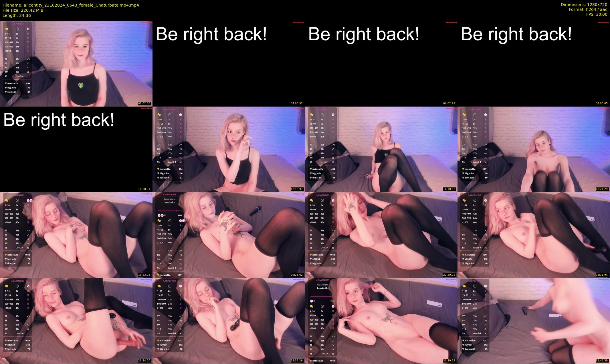 alicentity — 35 minute Chaturbate female cam show recording, 720p, Oct 23, 2024
