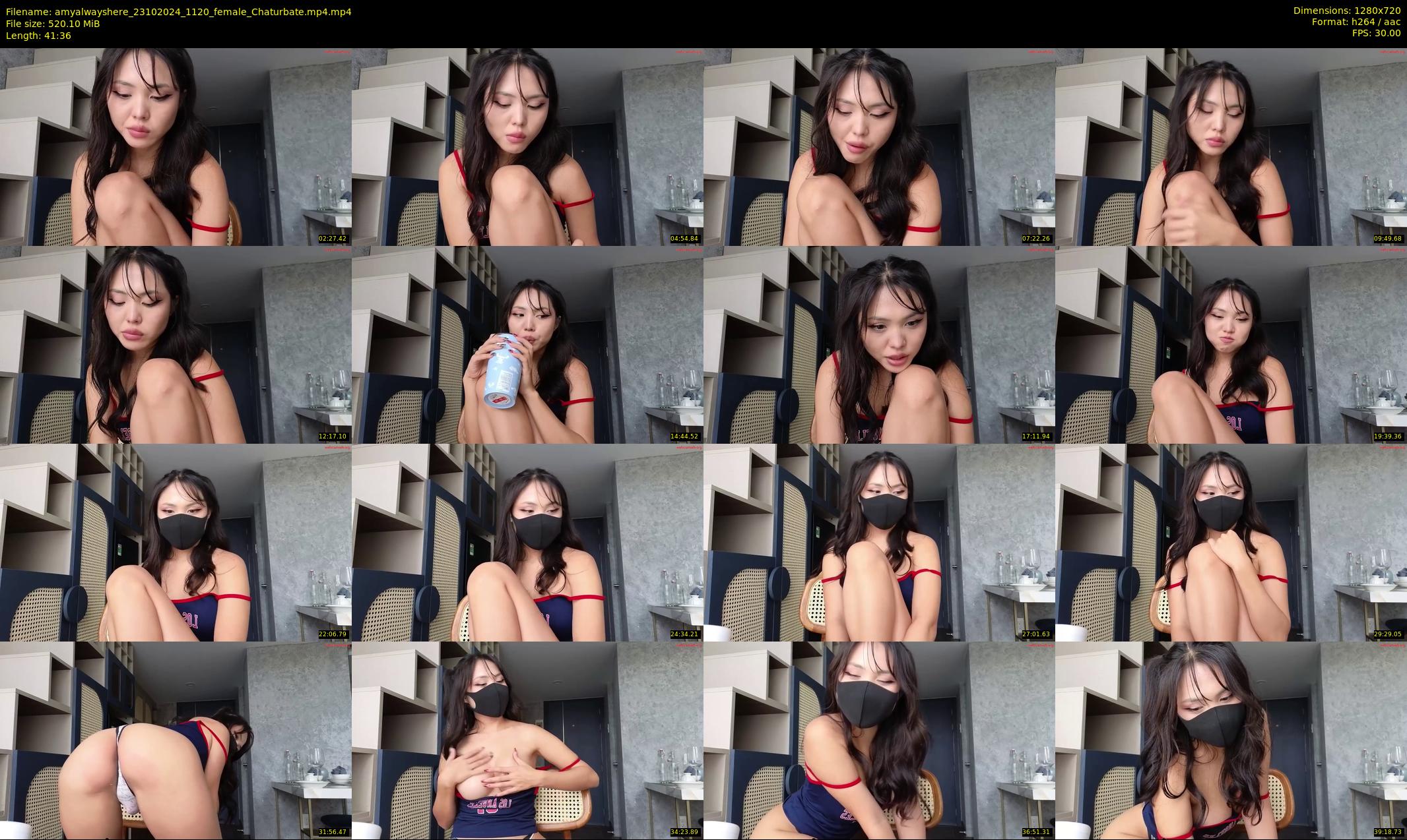 amyalwayshere — 42 minute Chaturbate female cam show recording, 720p, Oct 23, 2024