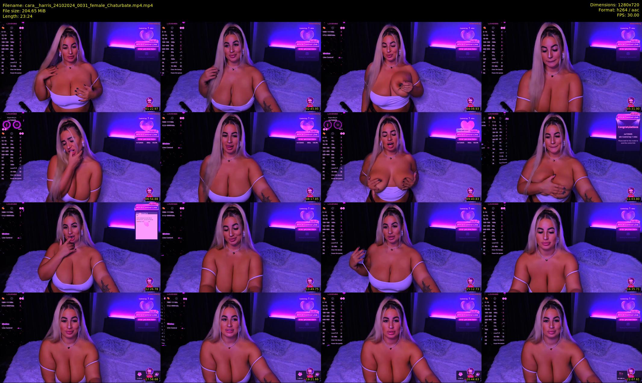 cara__harris — 24 minute Chaturbate female cam show recording, 720p, Oct 24, 2024