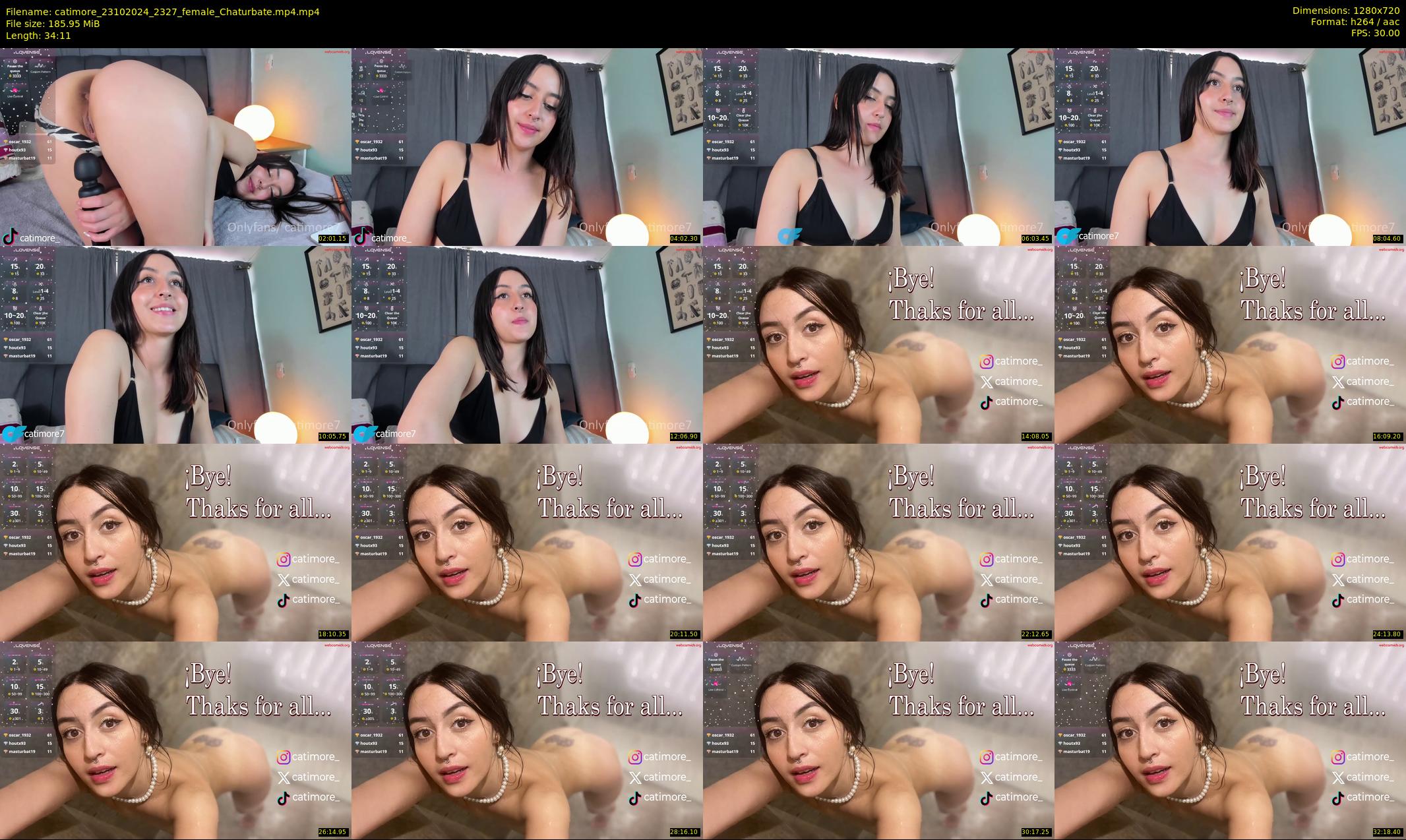 catimore — 35 minute Chaturbate female cam show recording, 720p, Oct 23, 2024