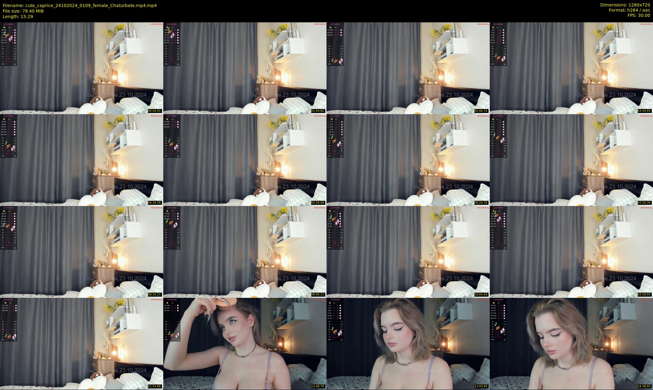 cute_caprice — 16 minute Chaturbate female cam show recording, 720p, Oct 24, 2024