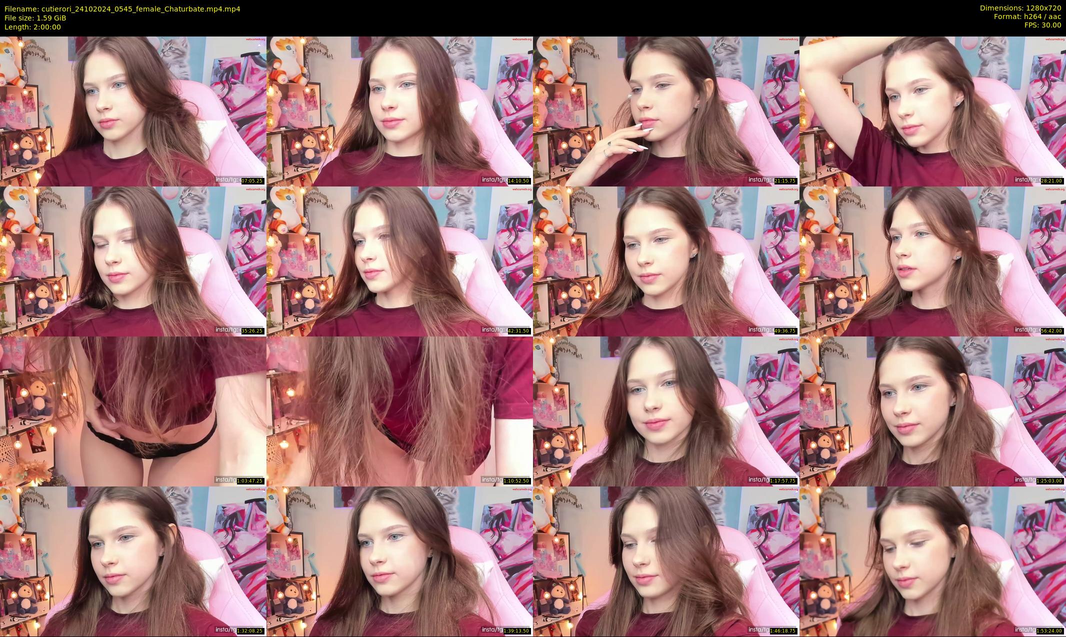 cutierori — 120 minute Chaturbate female cam show recording, 720p, Oct 24, 2024
