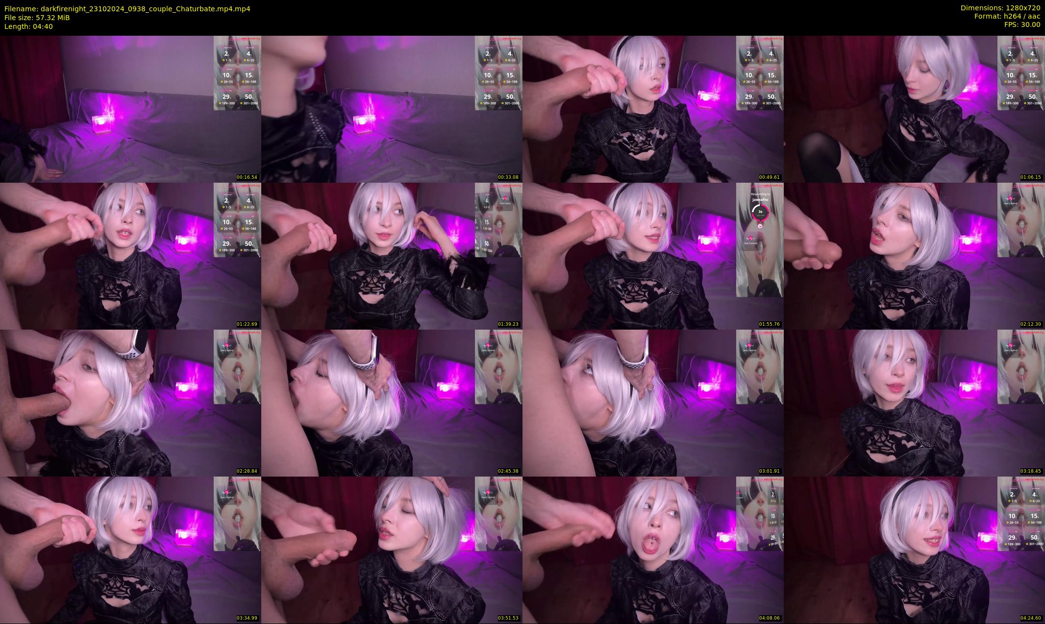 darkfirenight — 5 minute Chaturbate couple cam show recording, 720p, Oct 23, 2024
