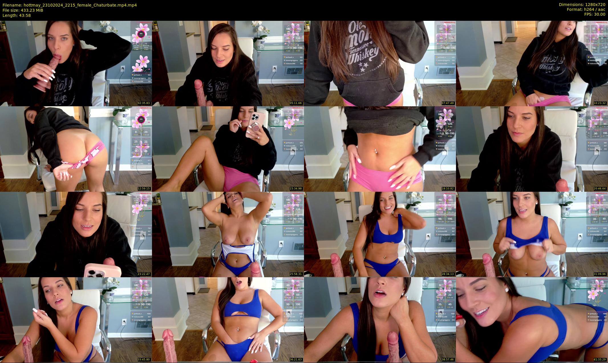 hottmay — 44 minute Chaturbate female cam show recording, 720p, Oct 23, 2024