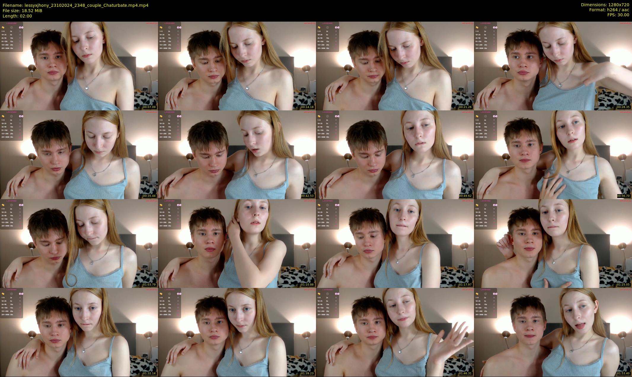 lessyxjhony — 2 minute Chaturbate couple cam show recording, 720p, Oct 23, 2024