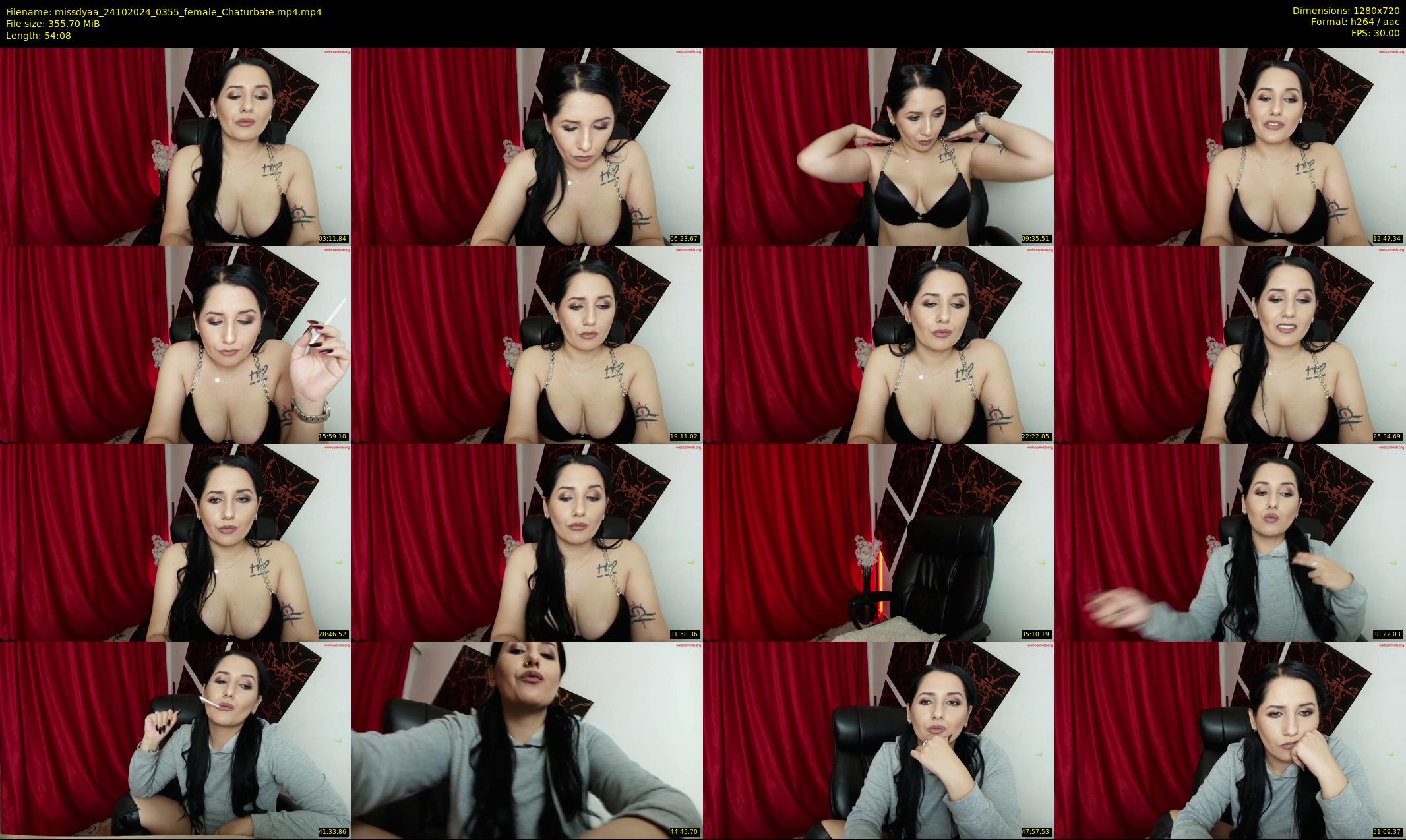 missdyaa — 55 minute Chaturbate female cam show recording, 720p, Oct 24, 2024
